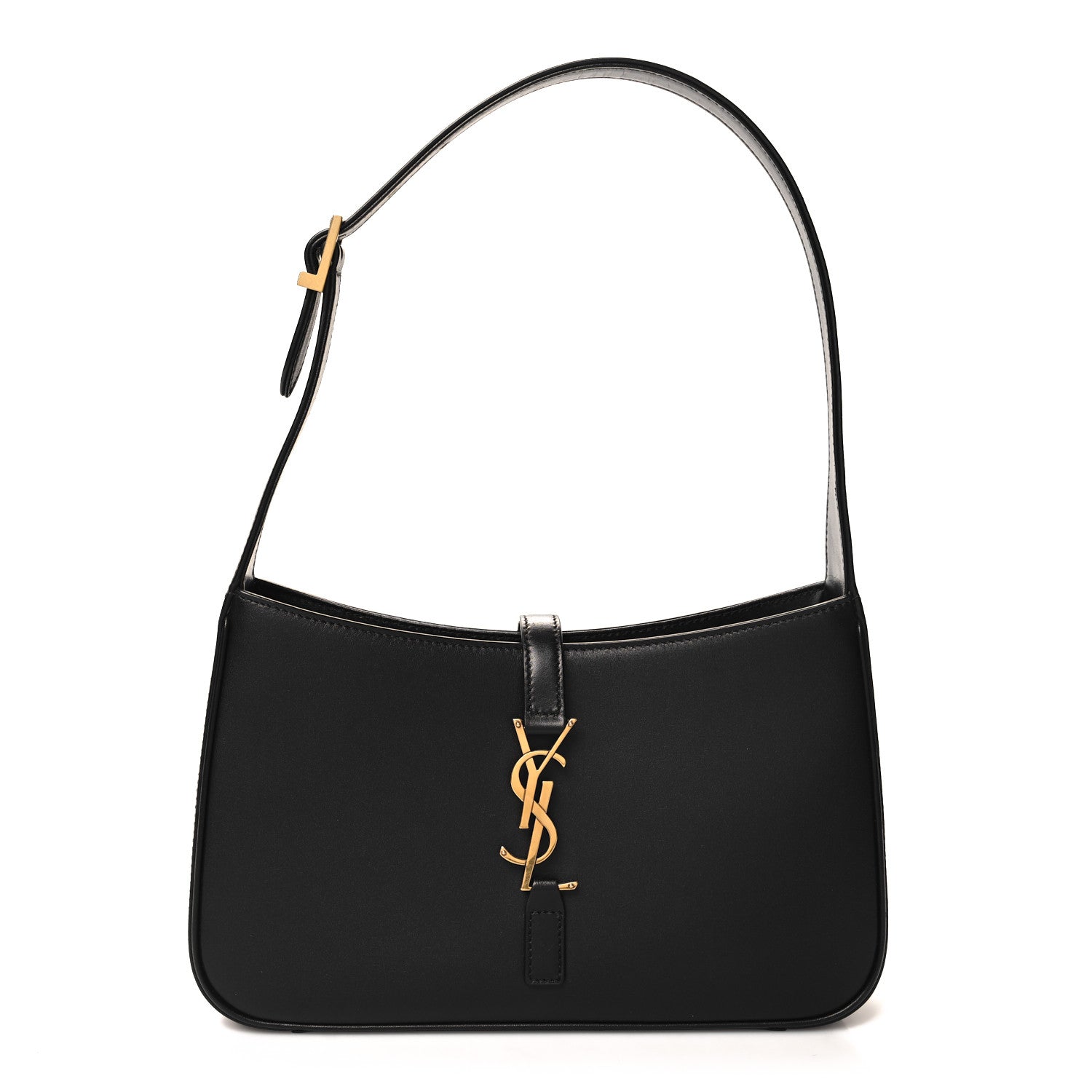 Saint Laurent Smooth Calfskin Le 5 A 7 Hobo Black 1 of 11