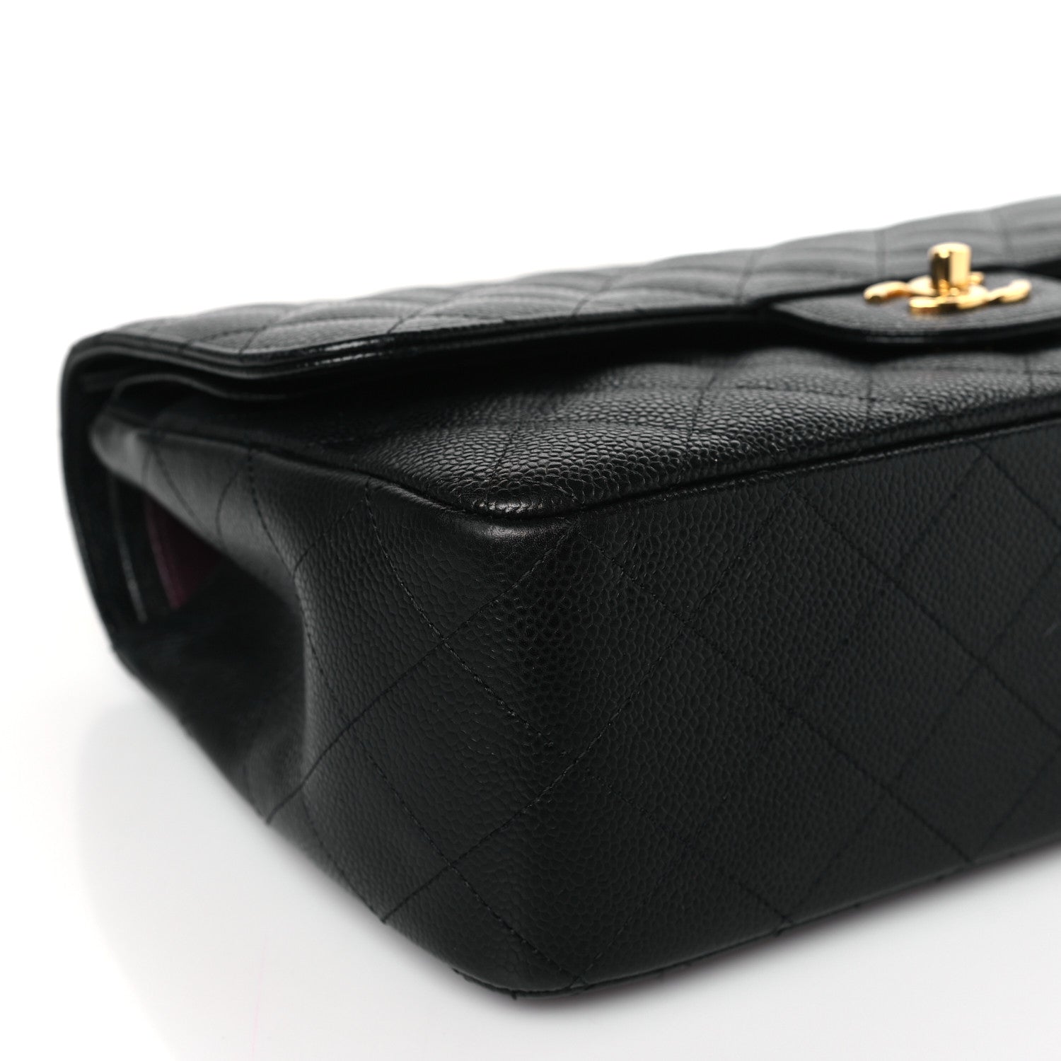 Chanel Caviar Quilted Jumbo Double Flap Black 7 of 8