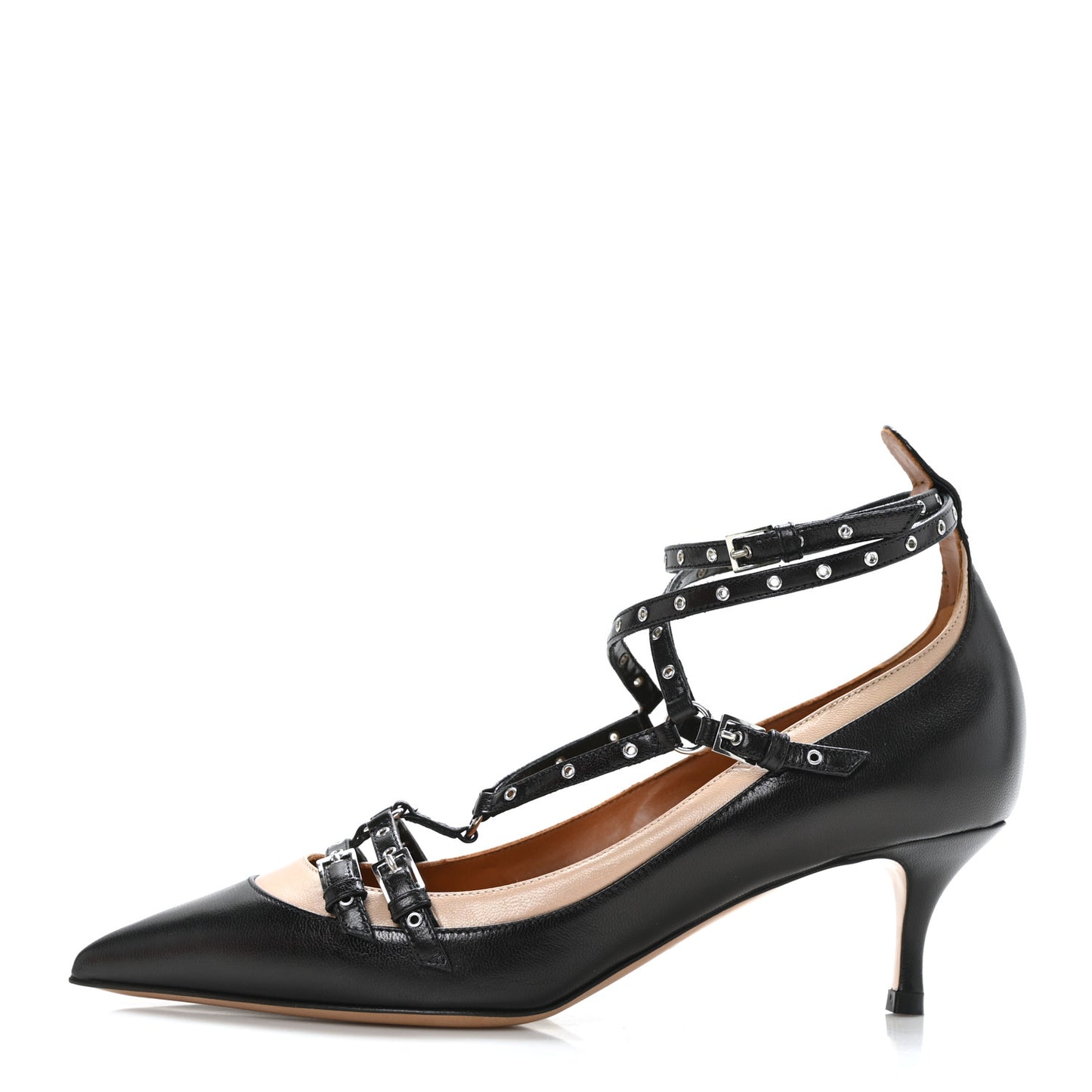 Nappa Love Latch 50mm Pumps 37.5 Black Poudre