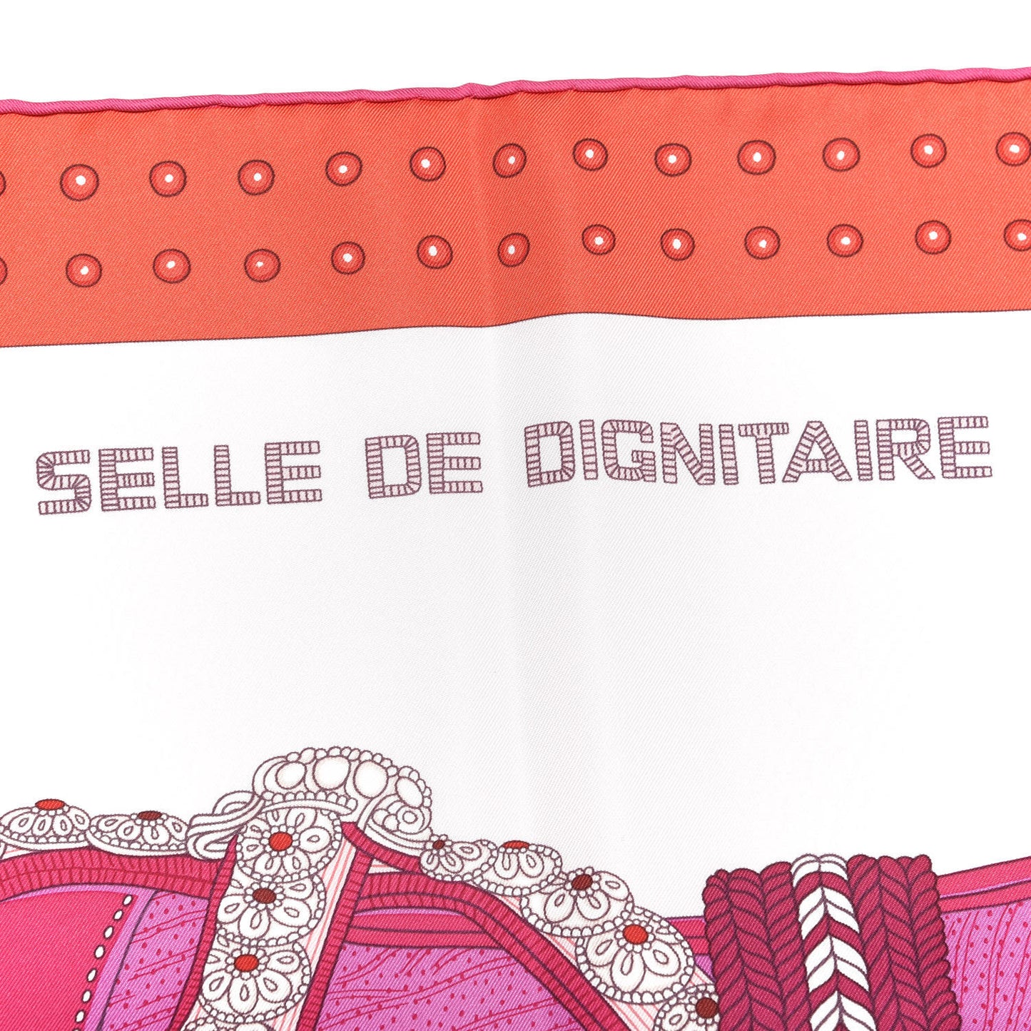 Silk Selle De Dignitaire Scarf 90