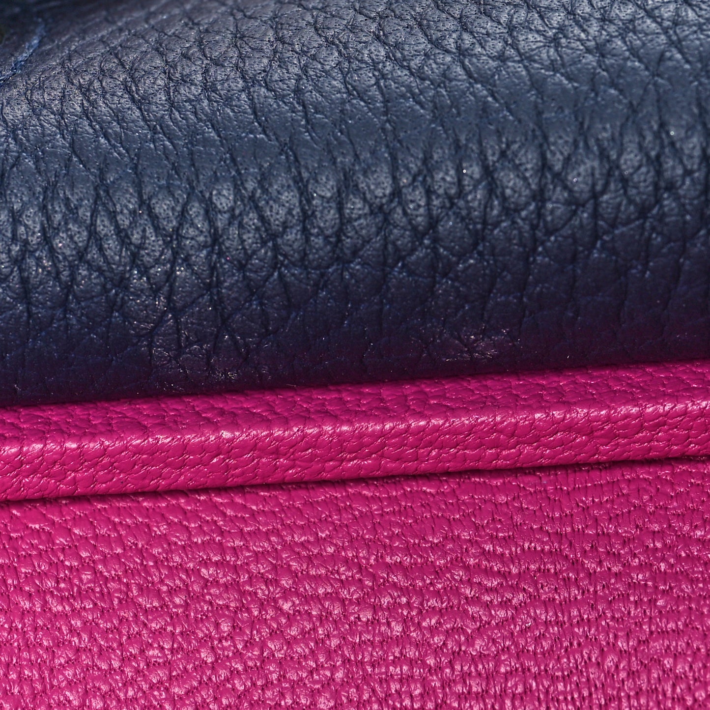 Togo Verso Birkin 30 Bleu Nuit Rose Pourpre