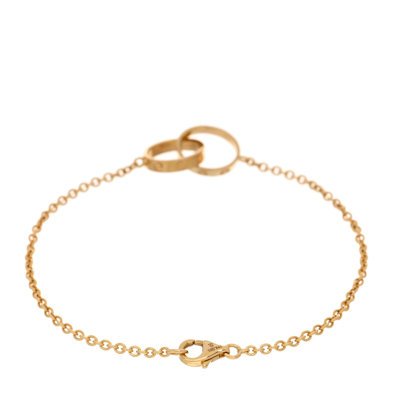 Cartier 18K Yellow Gold Interlocking LOVE Bracelet 2 of 3