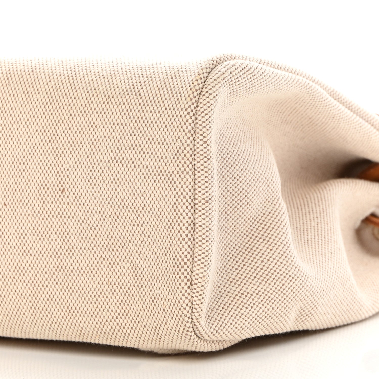 Hermes Toile Vache Calfskin Herbag 30 PM Backpack Natural 10 of 16