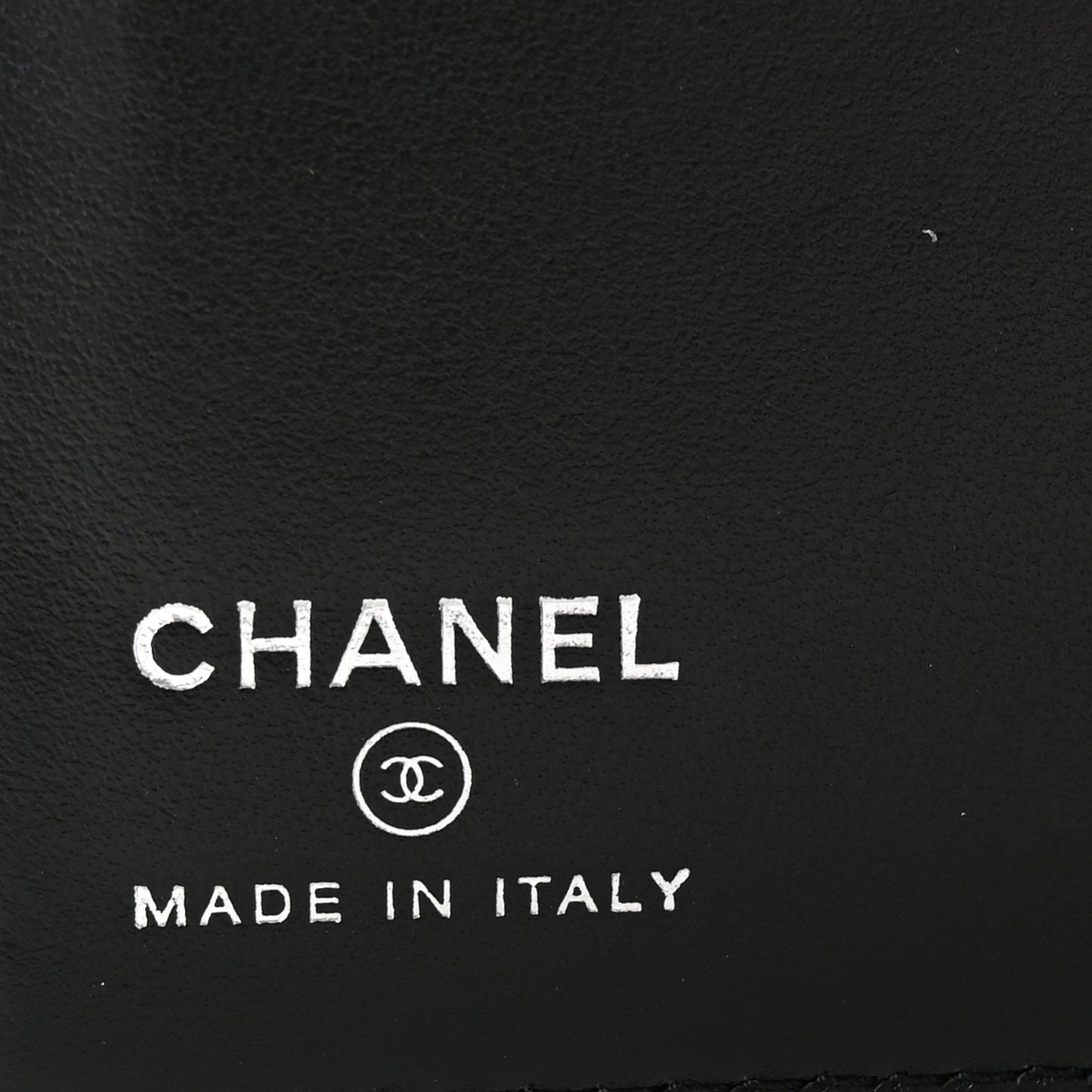 Grained Calfskin Quilted Passport Holder Wallet So Black