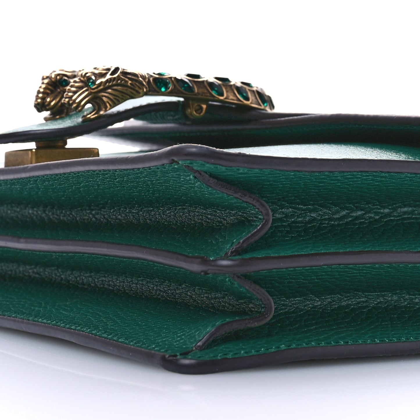 Pebbled Calfskin Small Dionysus Shoulder Bag Emerald