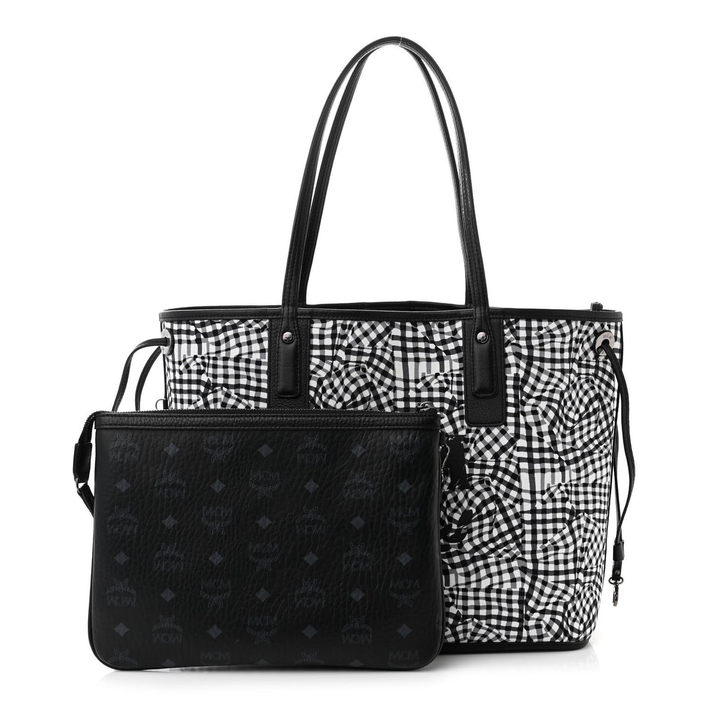 Visetos Medium Liz Reversible Shopper Tote Black
