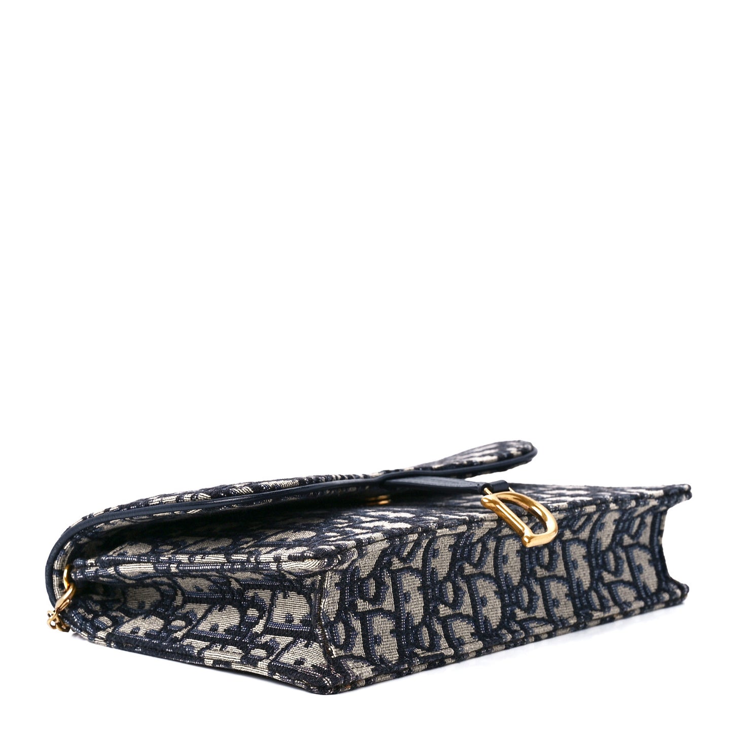 Oblique Saddle Chain Pouch Blue