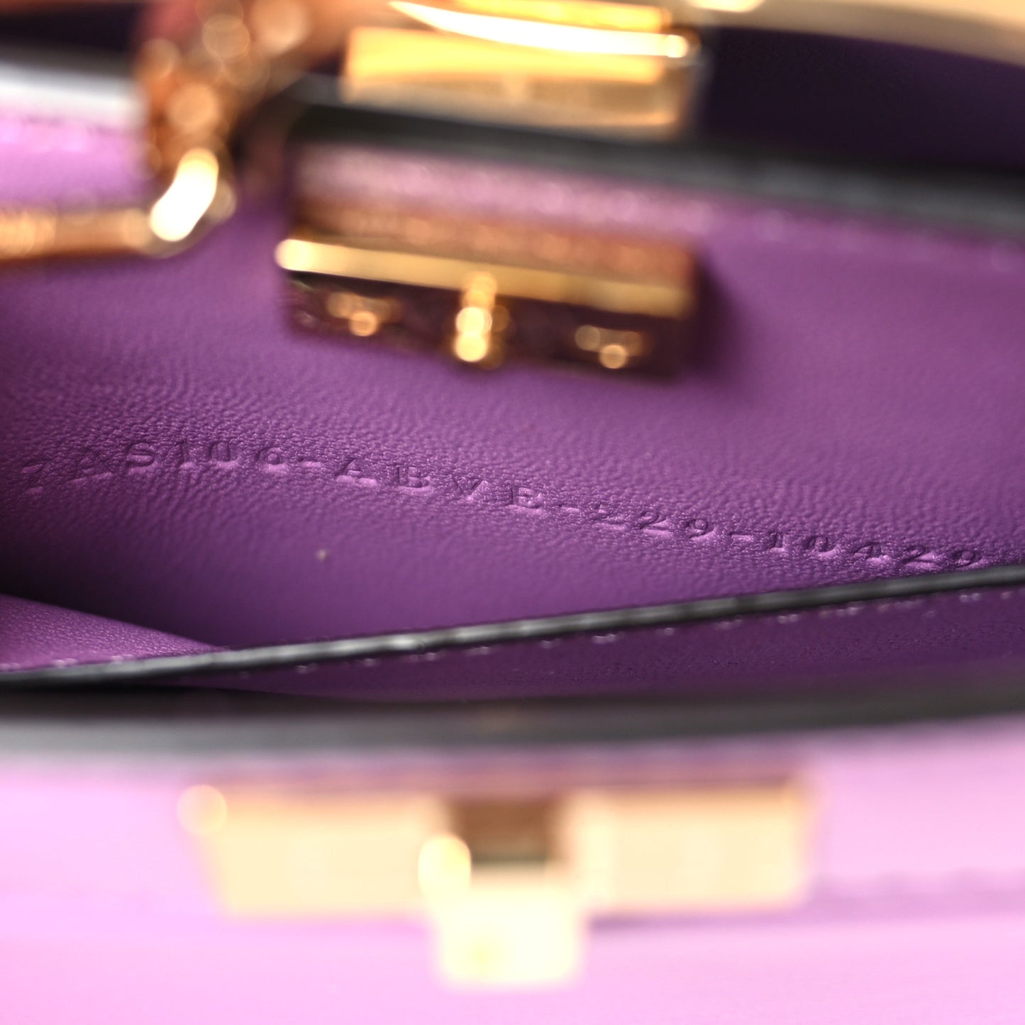 Shiny Nappa Nano Peekaboo Maxi Handle Satchel Agapanto