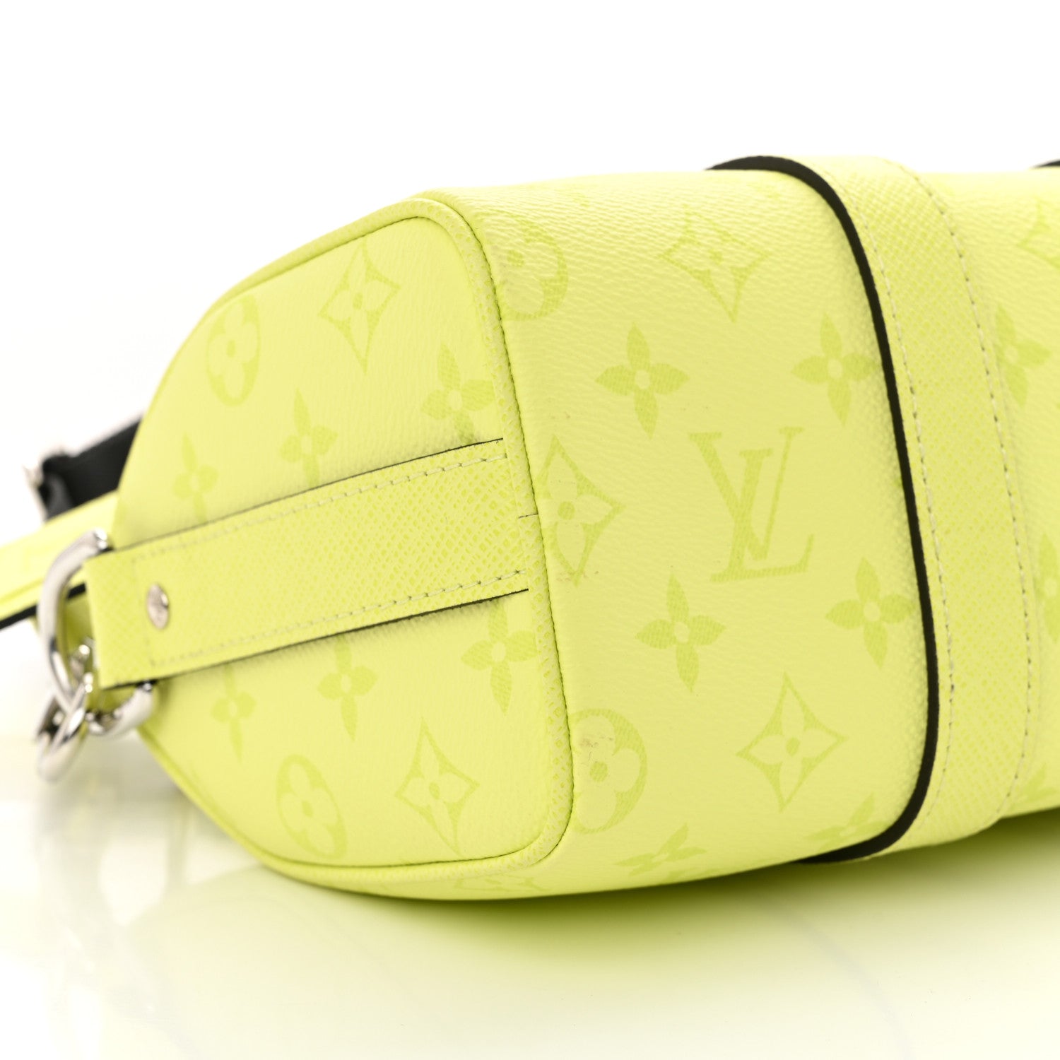 Louis Vuitton Taigarama Keepall Bandouliere 25 Lemon Yellow 8 of 10