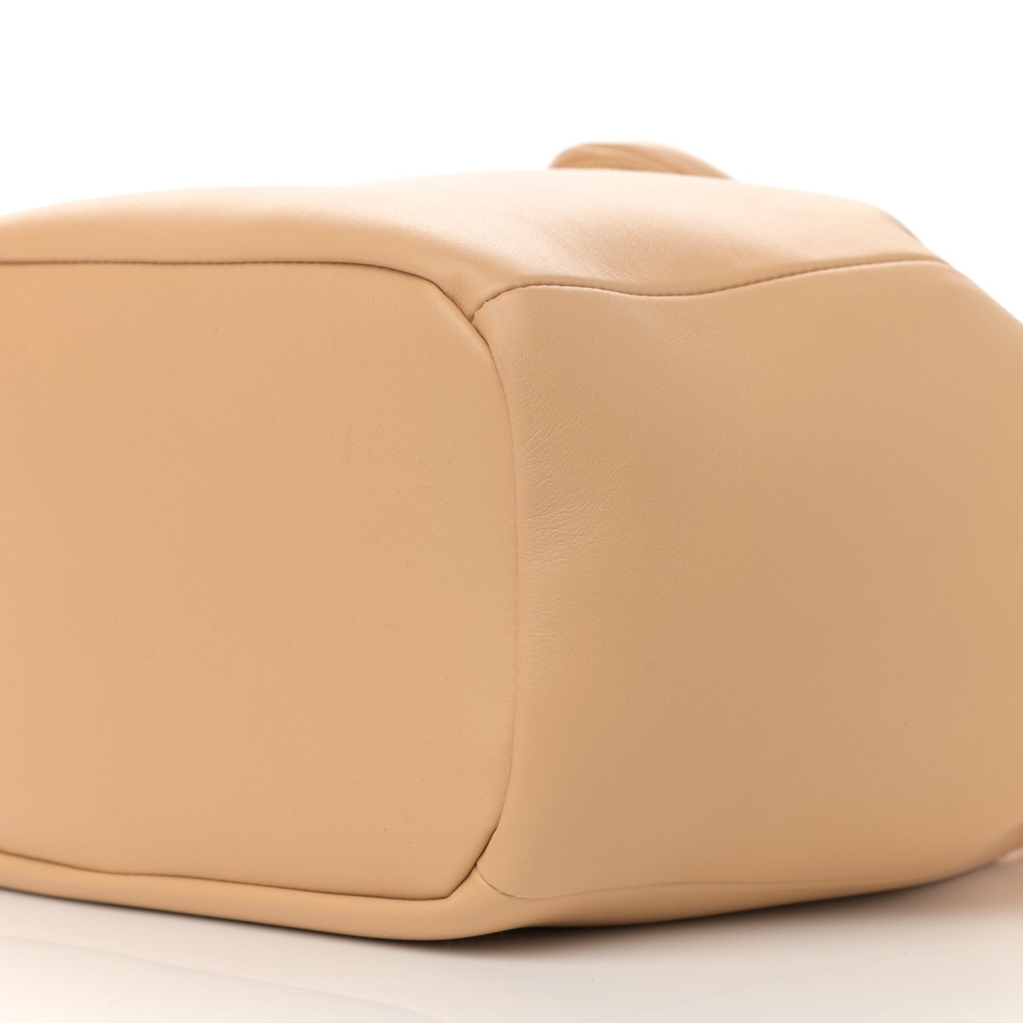 Calfskin Small Beak Tote Almond
