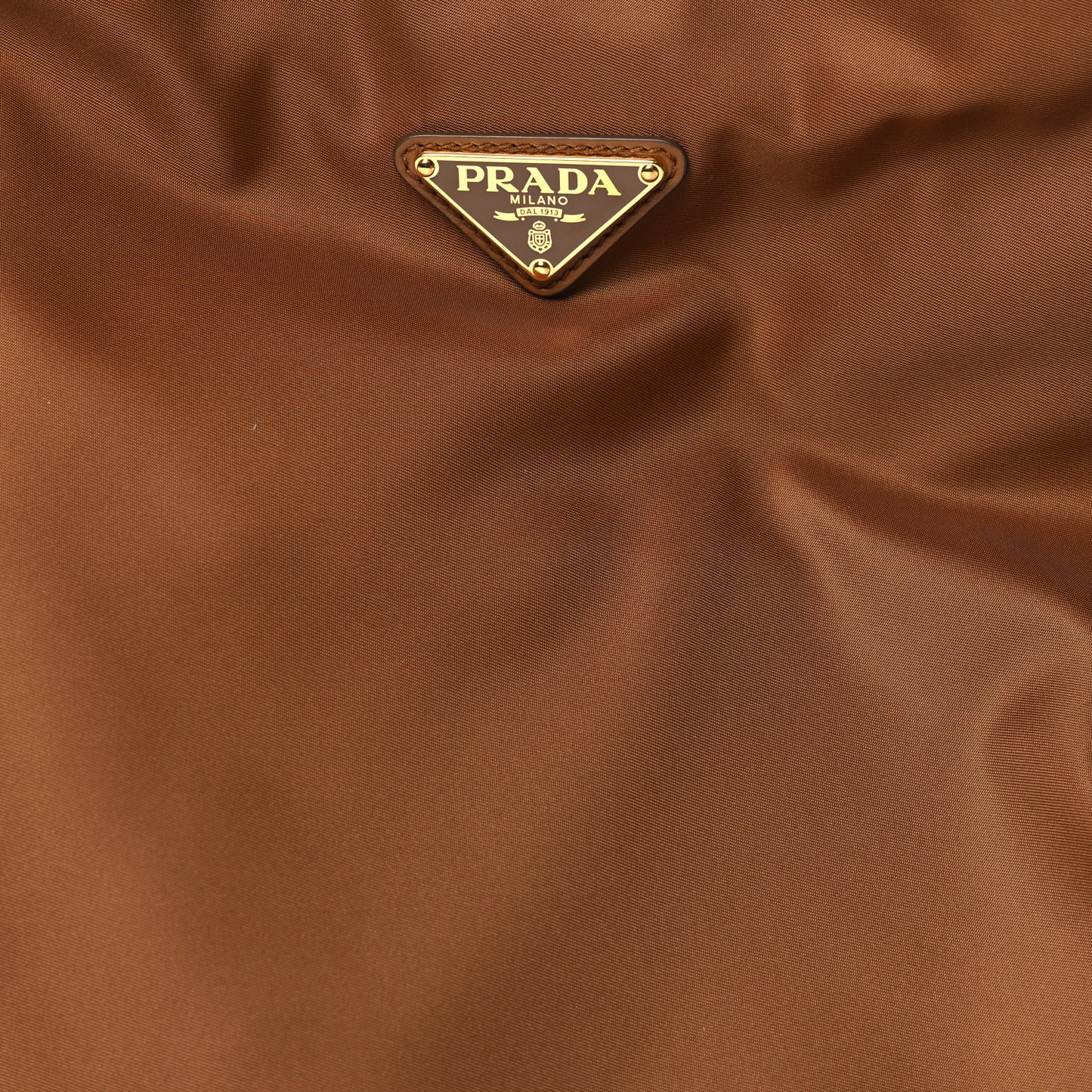 Re-Nylon Triangle Large Mariner Shoulder Bag Brandy