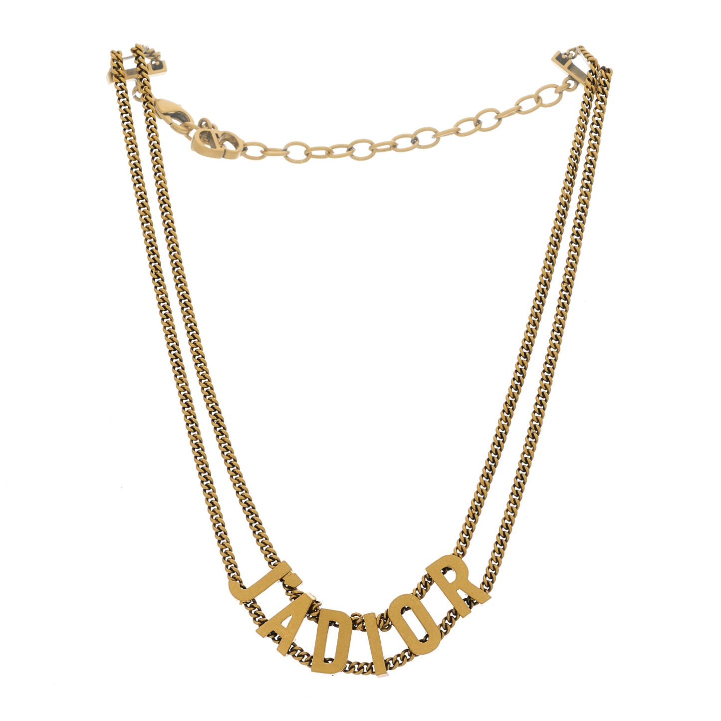 Metal J'Adior Choker Necklace Aged Gold