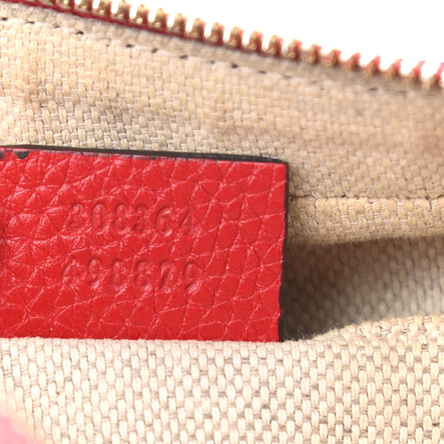 Gucci Pebbled Calfskin Small Soho Disco Bag Tabasco Red 7 of 17