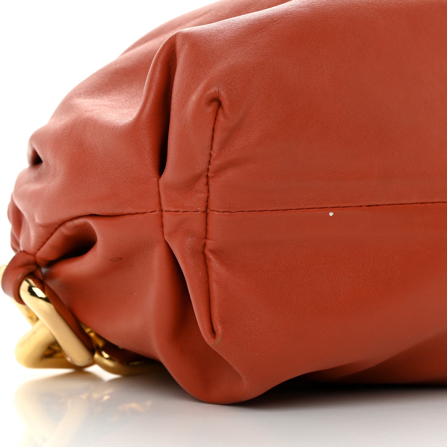 Calfskin The Pouch Chain Orange