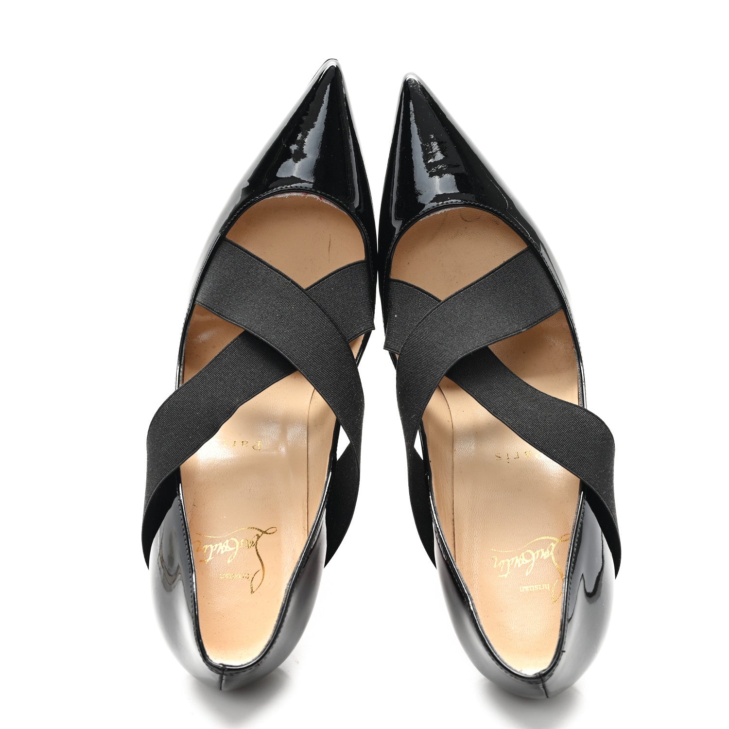 Christian Louboutin Patent Sharpstagram 100 Pumps 38.5 Black 2 of 9