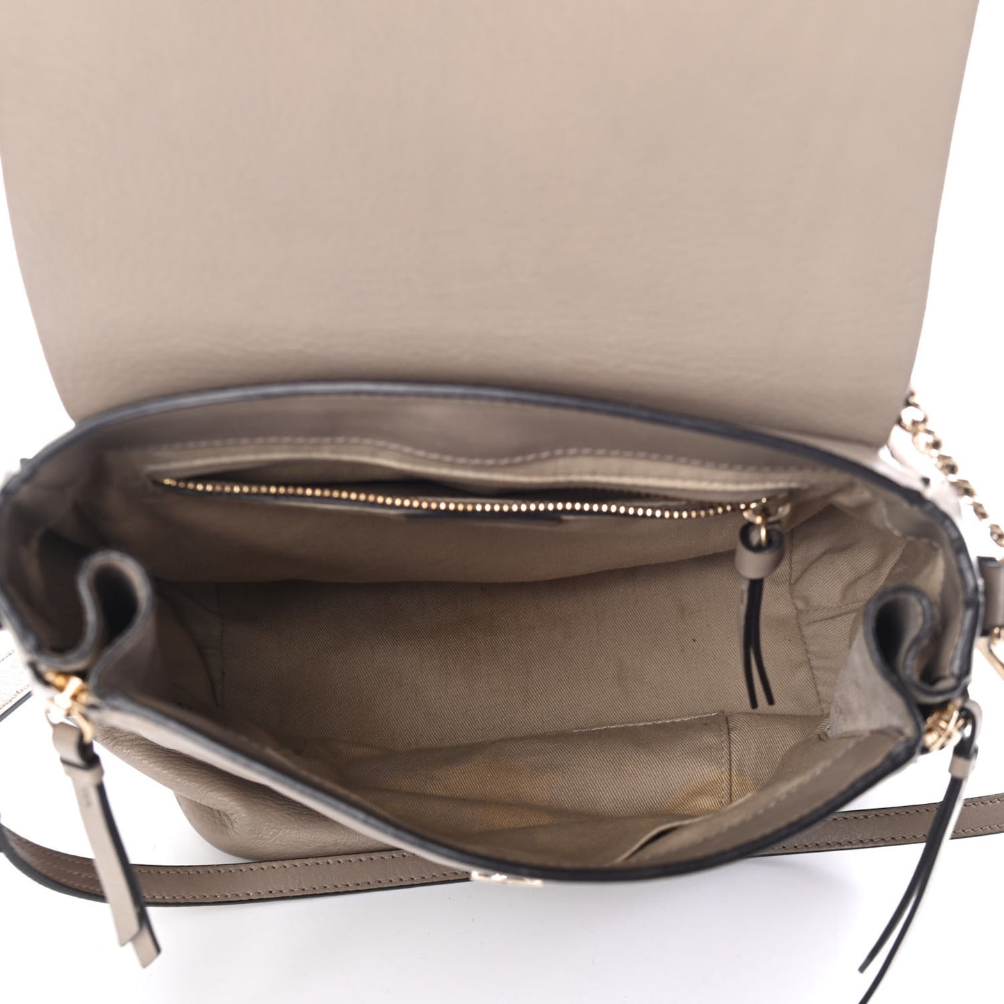 Suede Calfskin Medium Faye Backpack Motty Grey