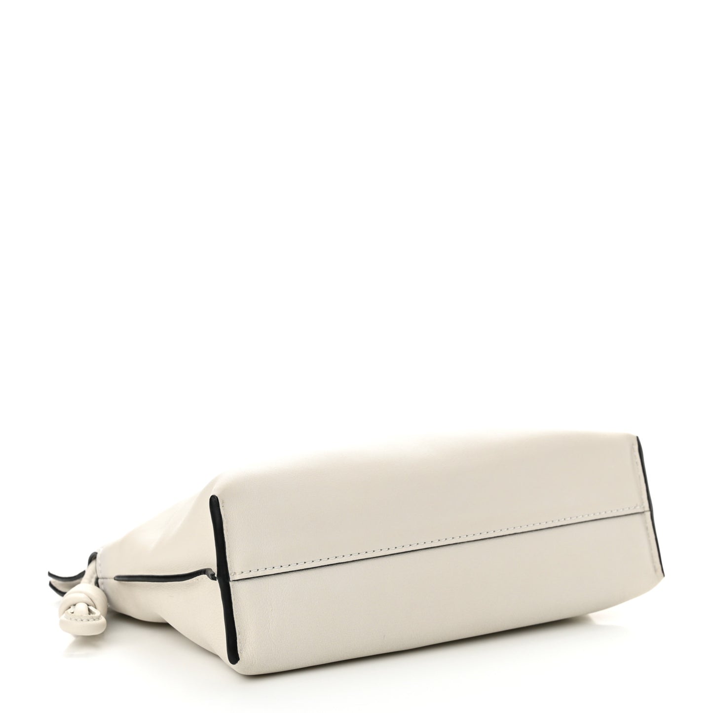 Calfskin Mini Flamenco Knot Clutch Angora