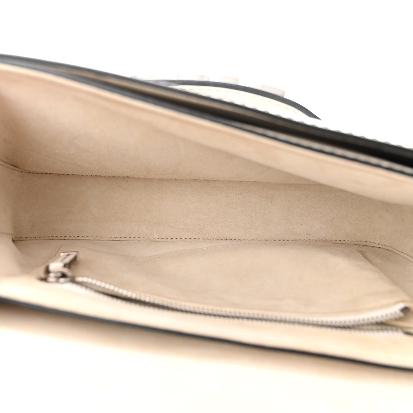 Smooth Calfskin Dio(r)evolution Flap Bag Off White