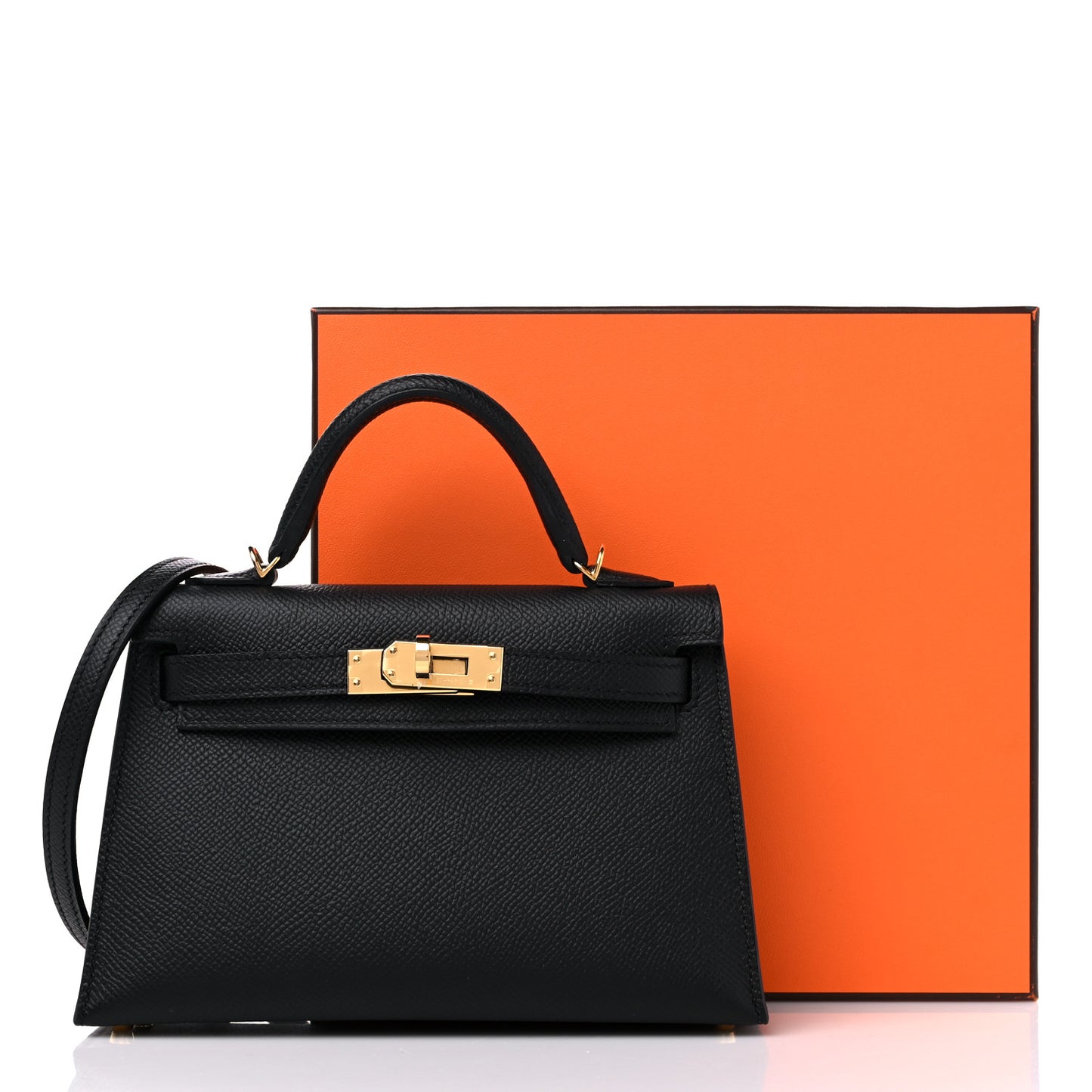 Epsom Mini Kelly Sellier 20 Black