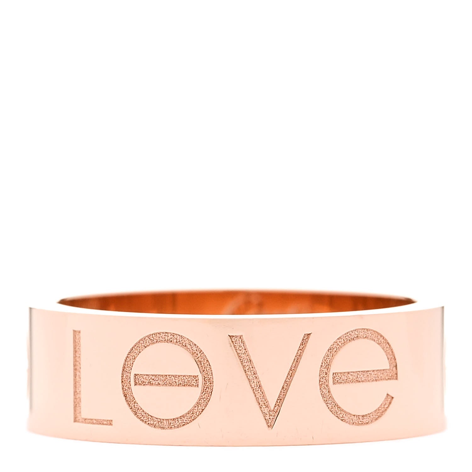 Cartier 18K Pink Gold 5.5mm Engraved LOVE Ring 49 5 1 of 4