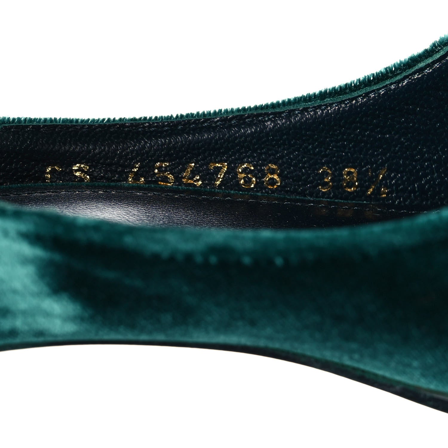 Saint Laurent Velluto Master Lace Up Tribute 105 Platform Sandals 38.5 Malachite 8 of 8