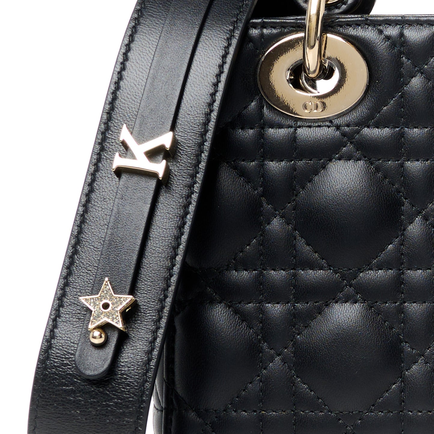 Lambskin Cannage Small My ABCDior Lady Dior Black