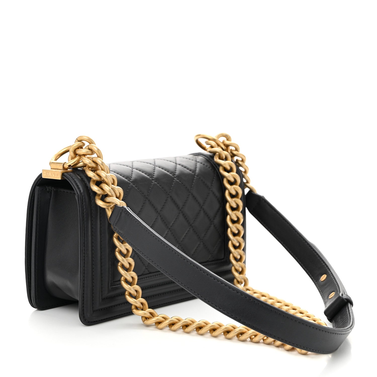 Chanel Calfskin Quilted Small Boy Flap Dark Grey 3 of 11