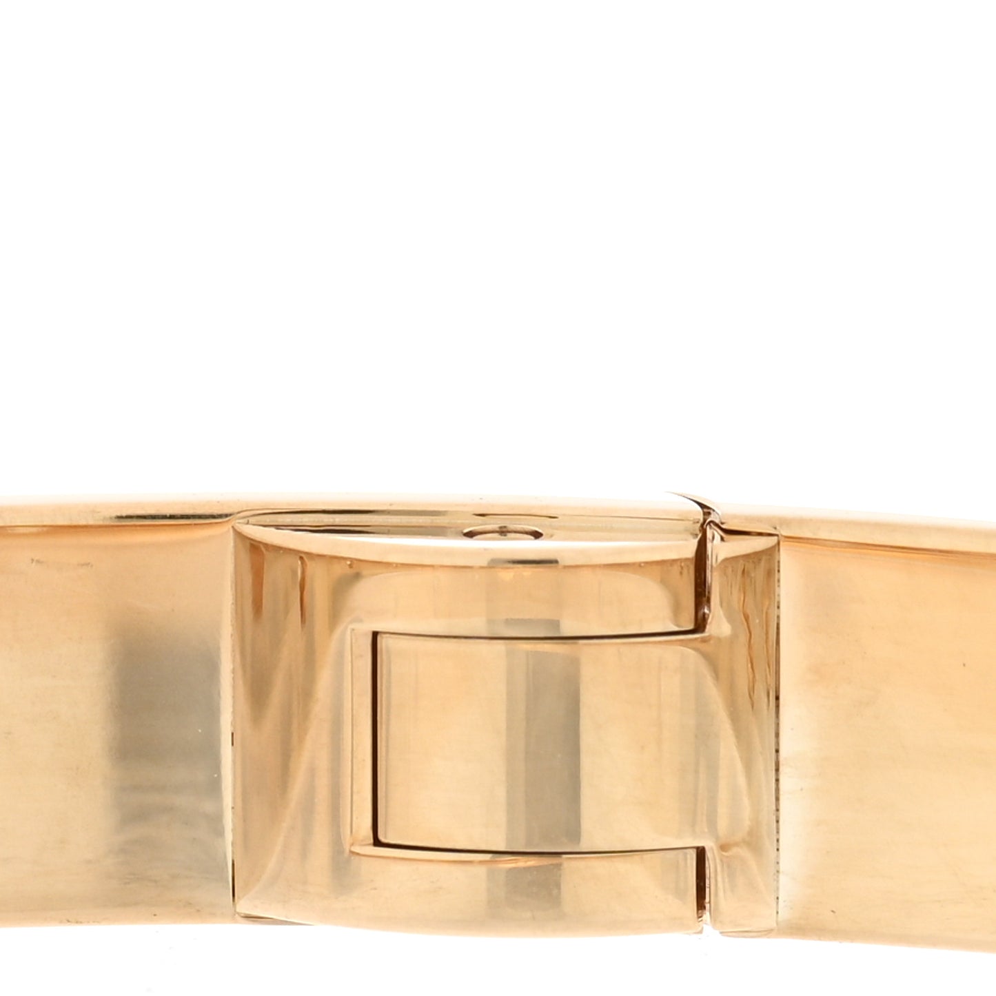 18K Yellow Gold 10 Diamond LOVE Single Screw Bracelet 18