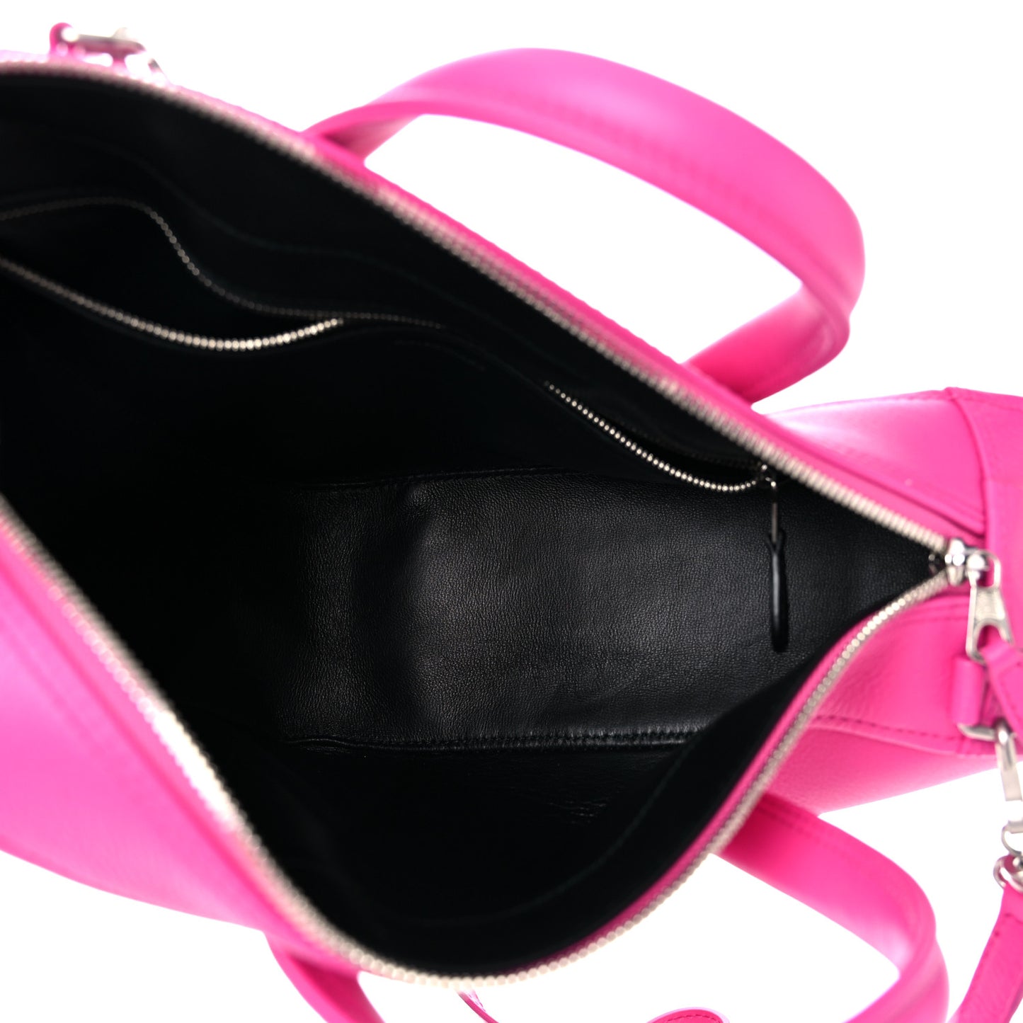 Calfskin XS Triangle Duffle Acid Pink