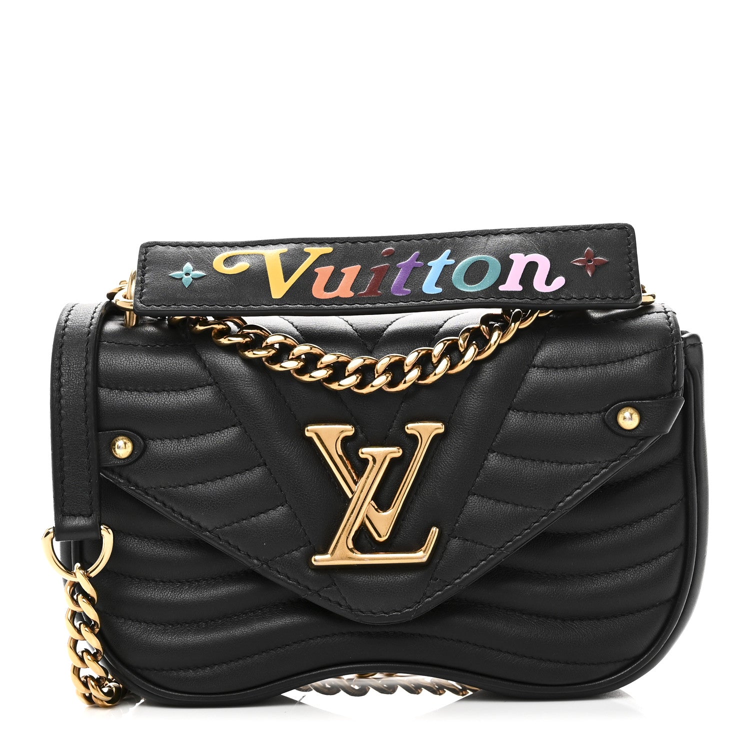 Louis Vuitton Calfskin New Wave Chain PM Black 1841633 – FASHIONPHILE