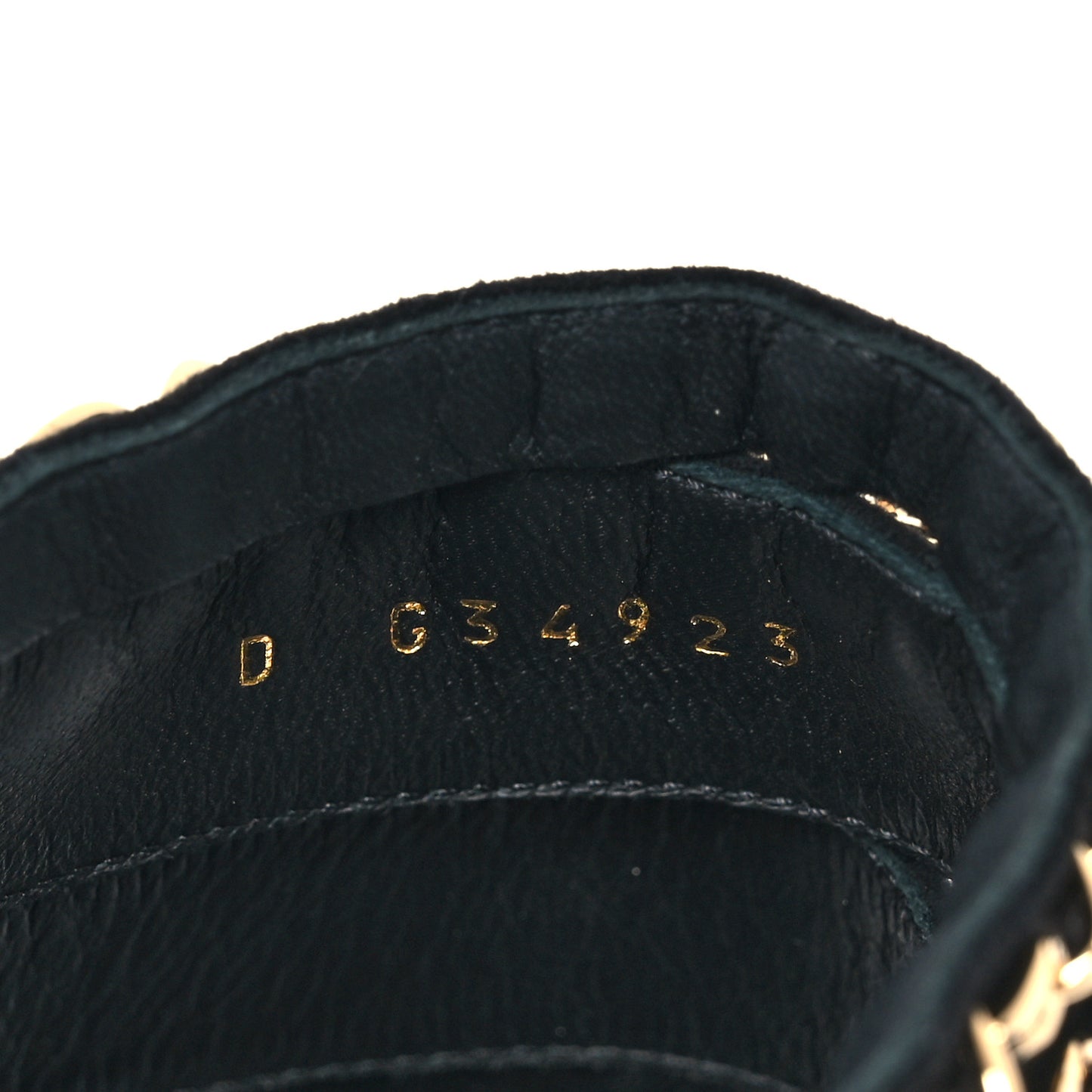 Suede Chain Mule Sandals 37 Black