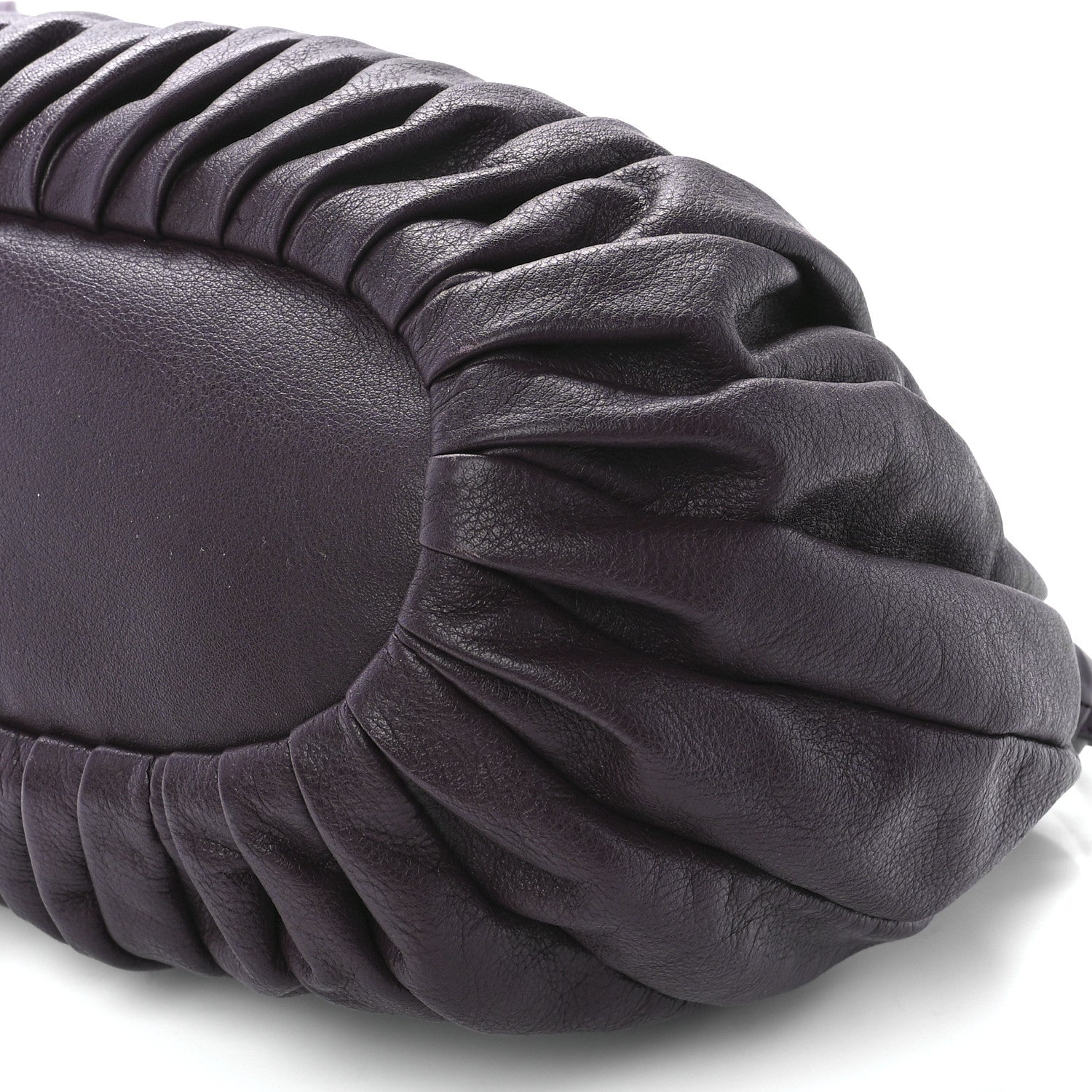 Mansur Gavriel Calfskin Pleated Balloon Bag Eggplant 11 of 11