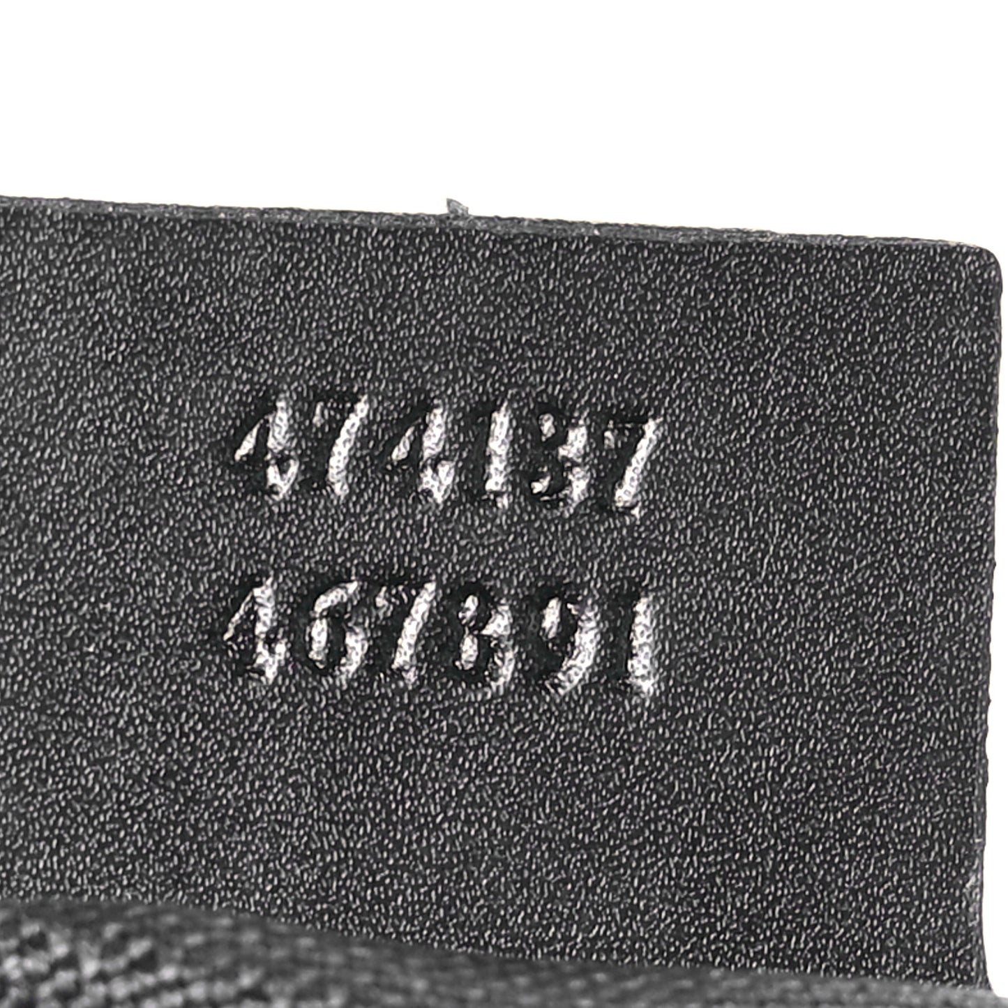 GG Supreme Monogram Appia Calfskin Web Flat Messenger Bag Black Grey