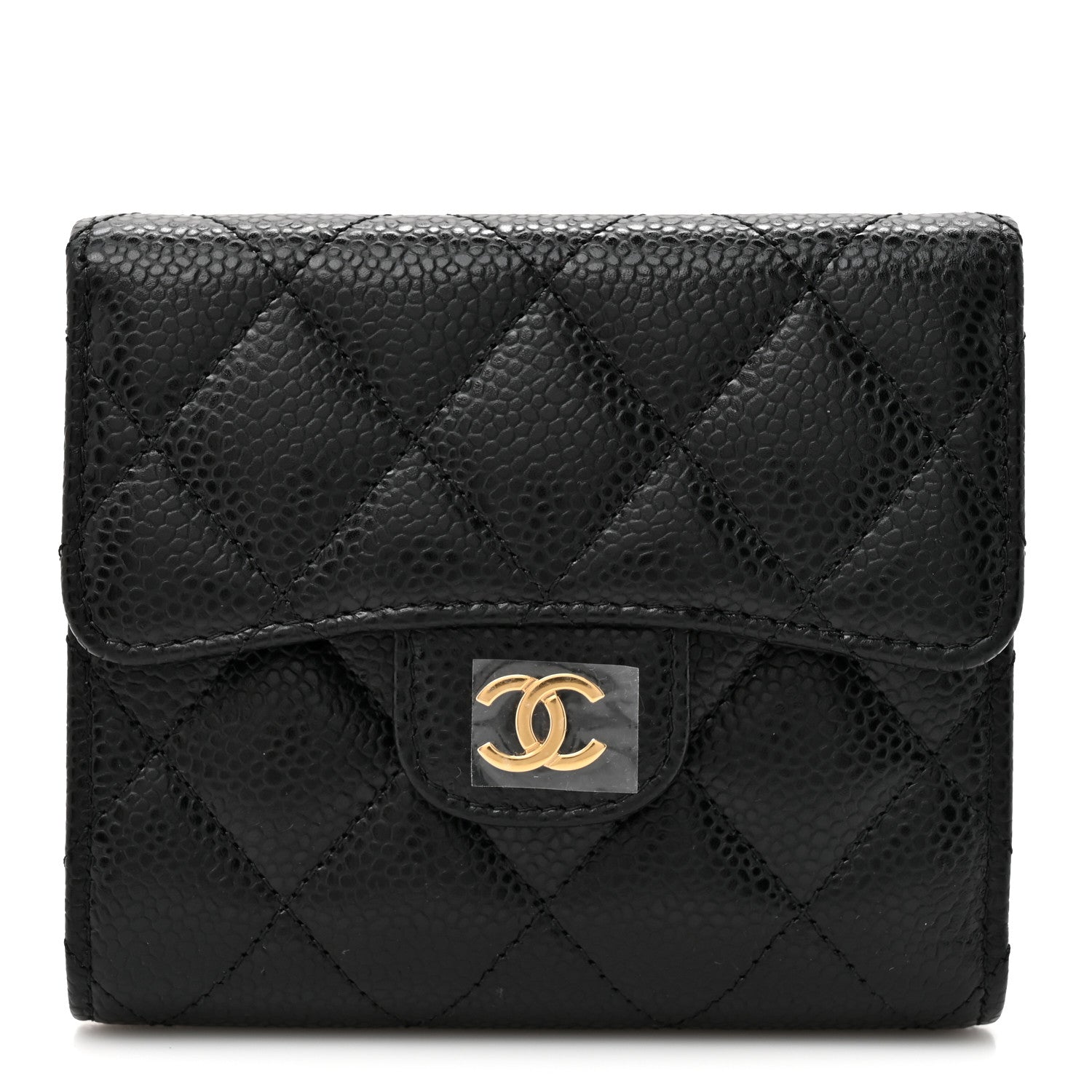 Chanel Caviar Quilted Compact Flap Wallet Black 1863406 – FASHIONPHILE