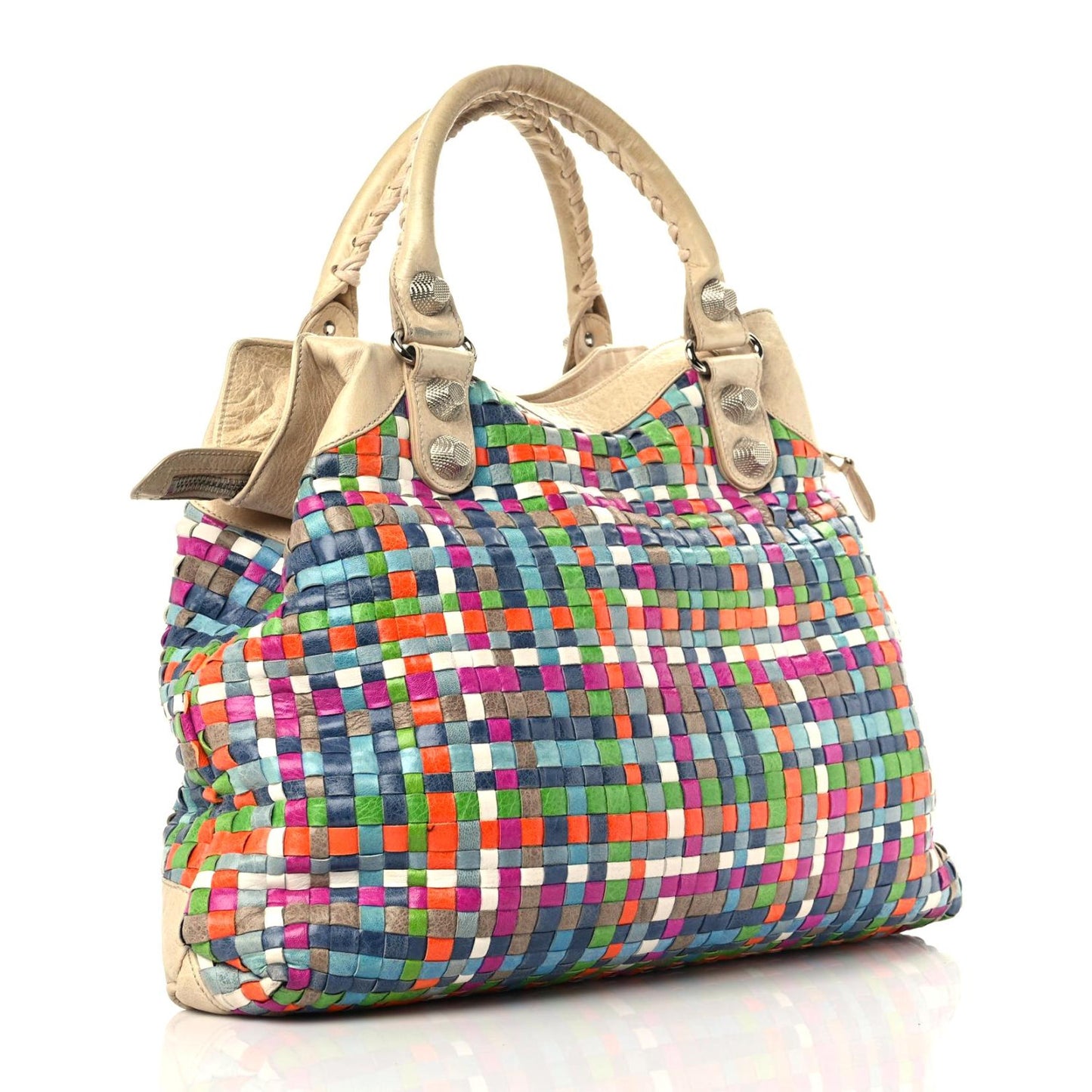 Agneau Lattice Woven Giant 21 Brief Multicolor