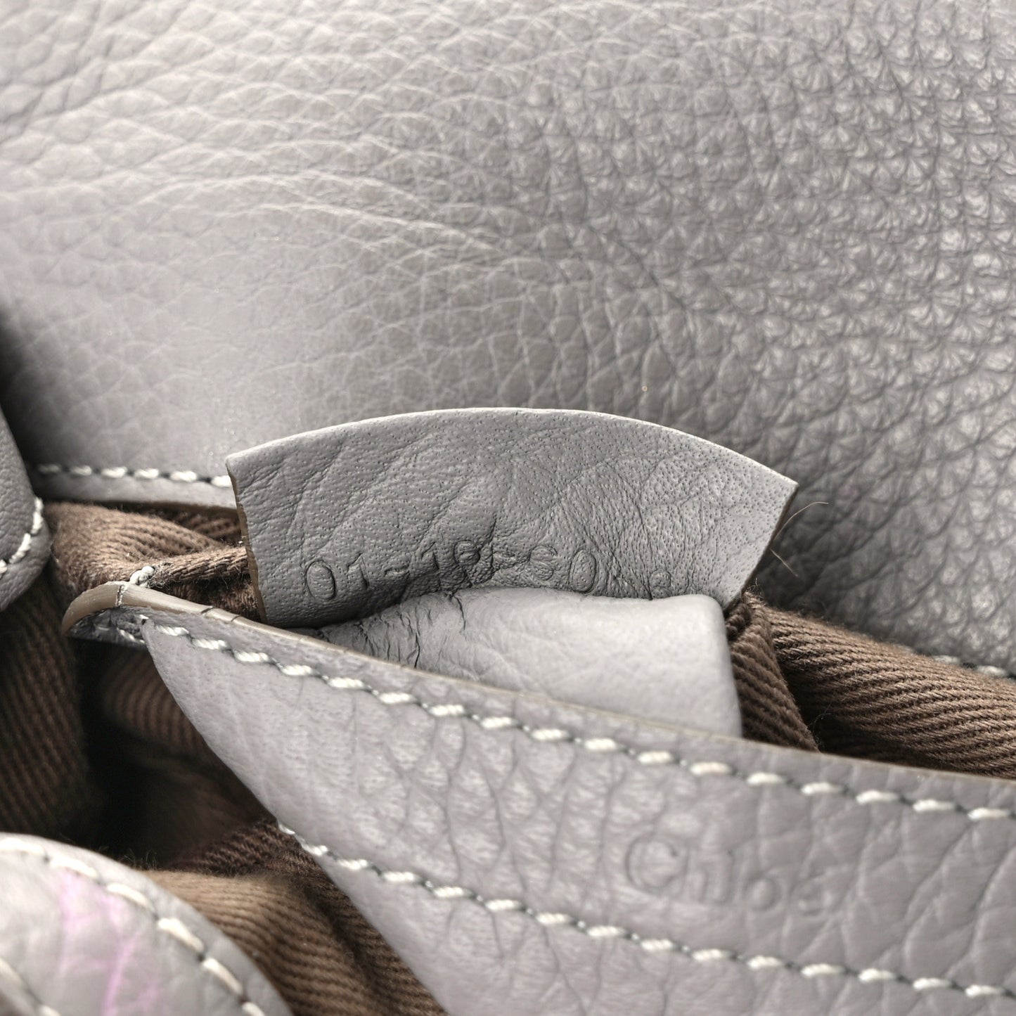 Calfskin Mini Marcie Round Crossbody Bag Cashmere Grey