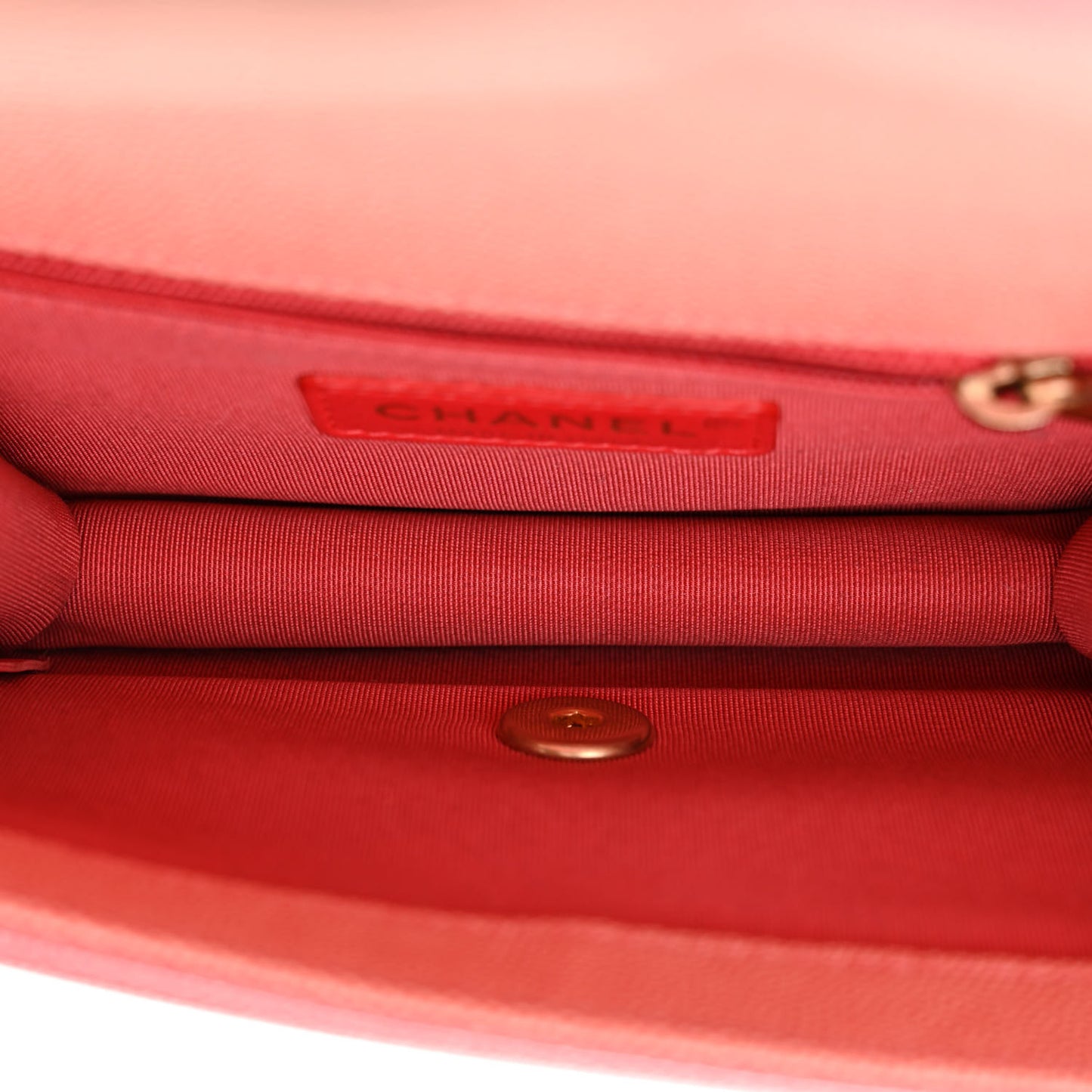 Caviar Quilted Sunset On The Sea Waist Bag Coral