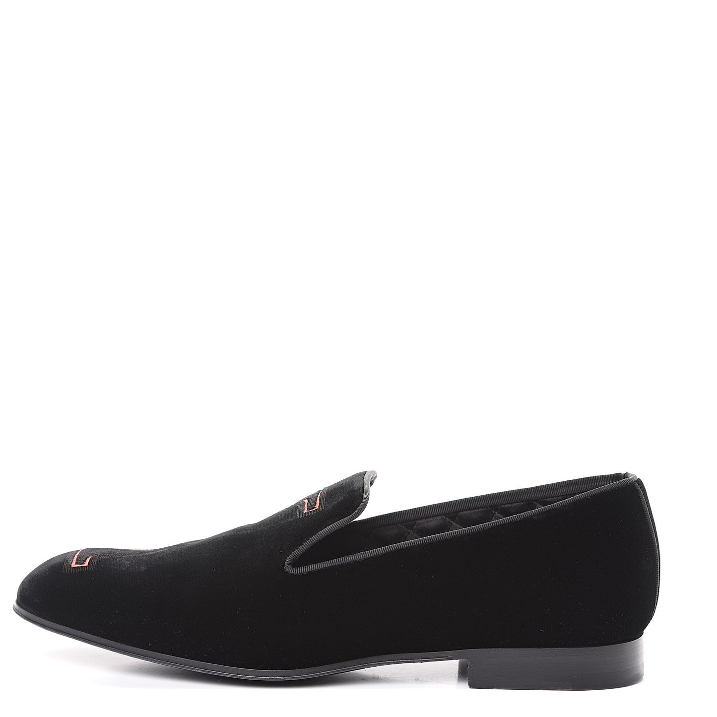 Velvet Upside Down Auteuil Slipper 7 Black