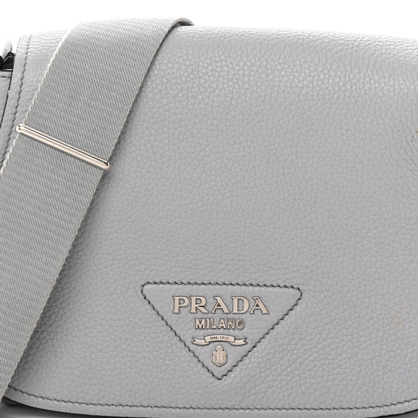 Vitello Daino Soft Shoulder Flap Bag Ardesia