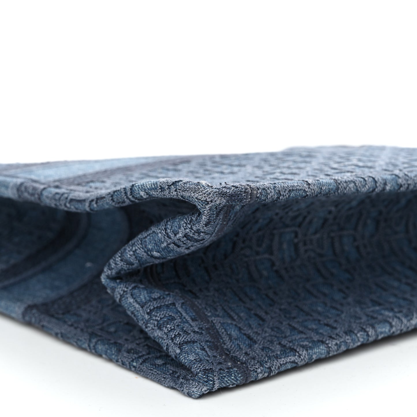 Oblique Denim Book Tote Denim Blue