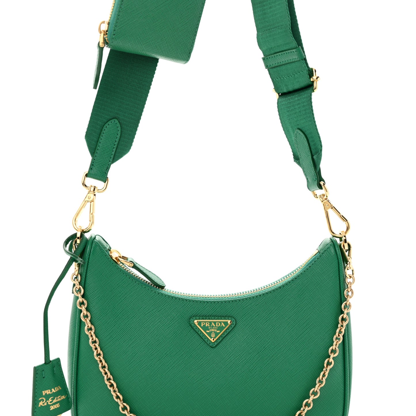 Saffiano Lux Re-Edition 2005 Shoulder Bag Mango