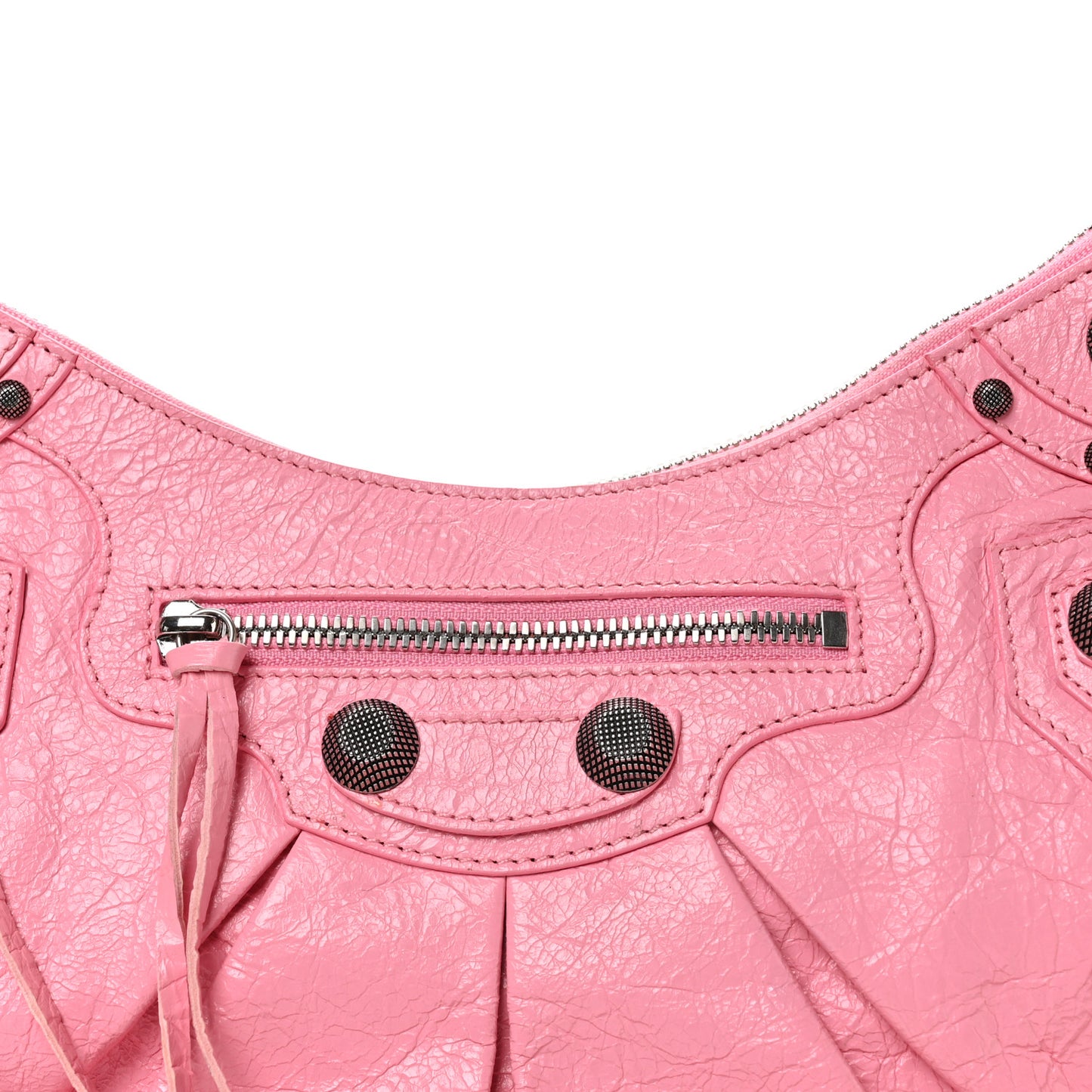 Agneau Arena Small Le Cagole Shoulder Bag Sweet Pink