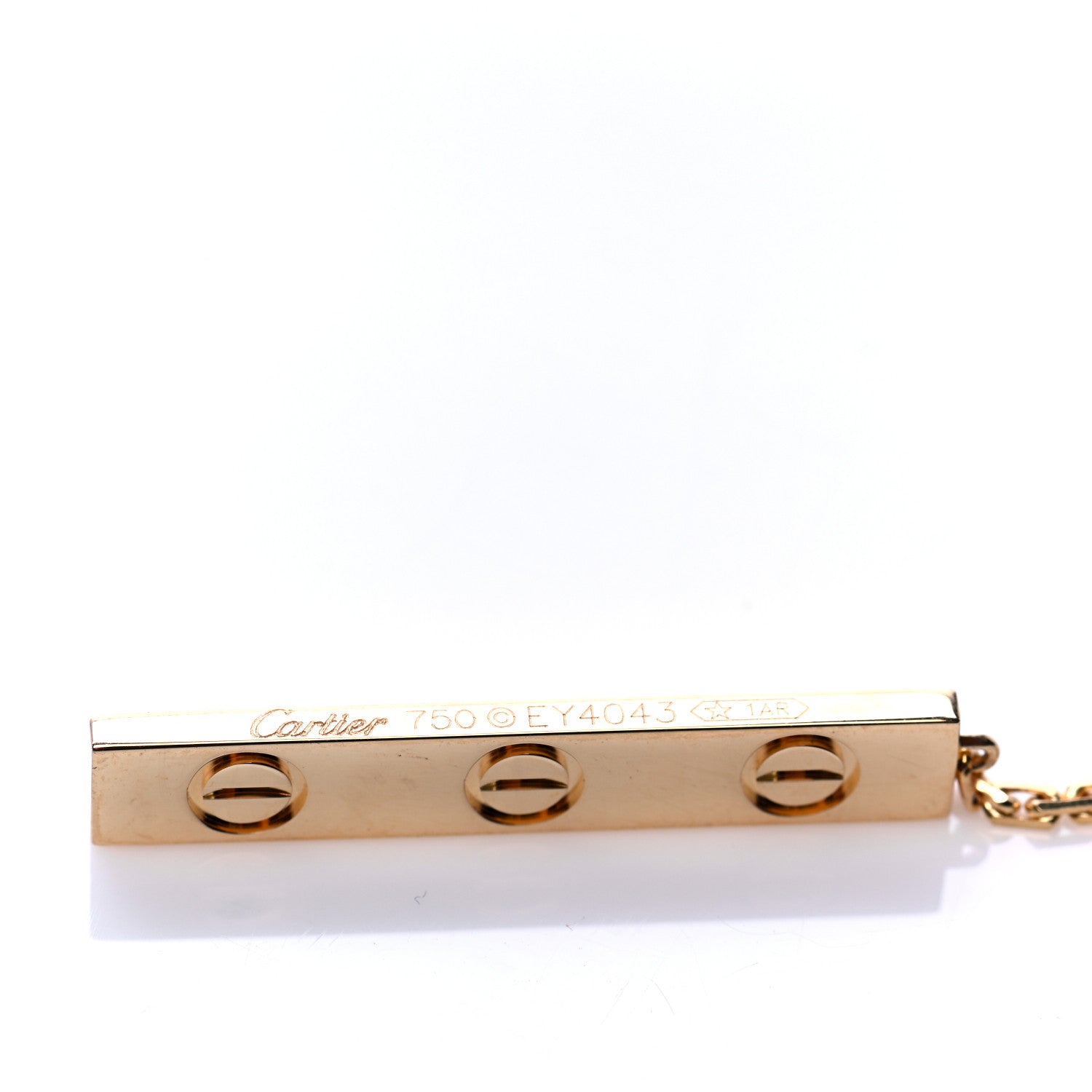 Cartier 18K Yellow Gold LOVE Lariat Necklace 4 of 6