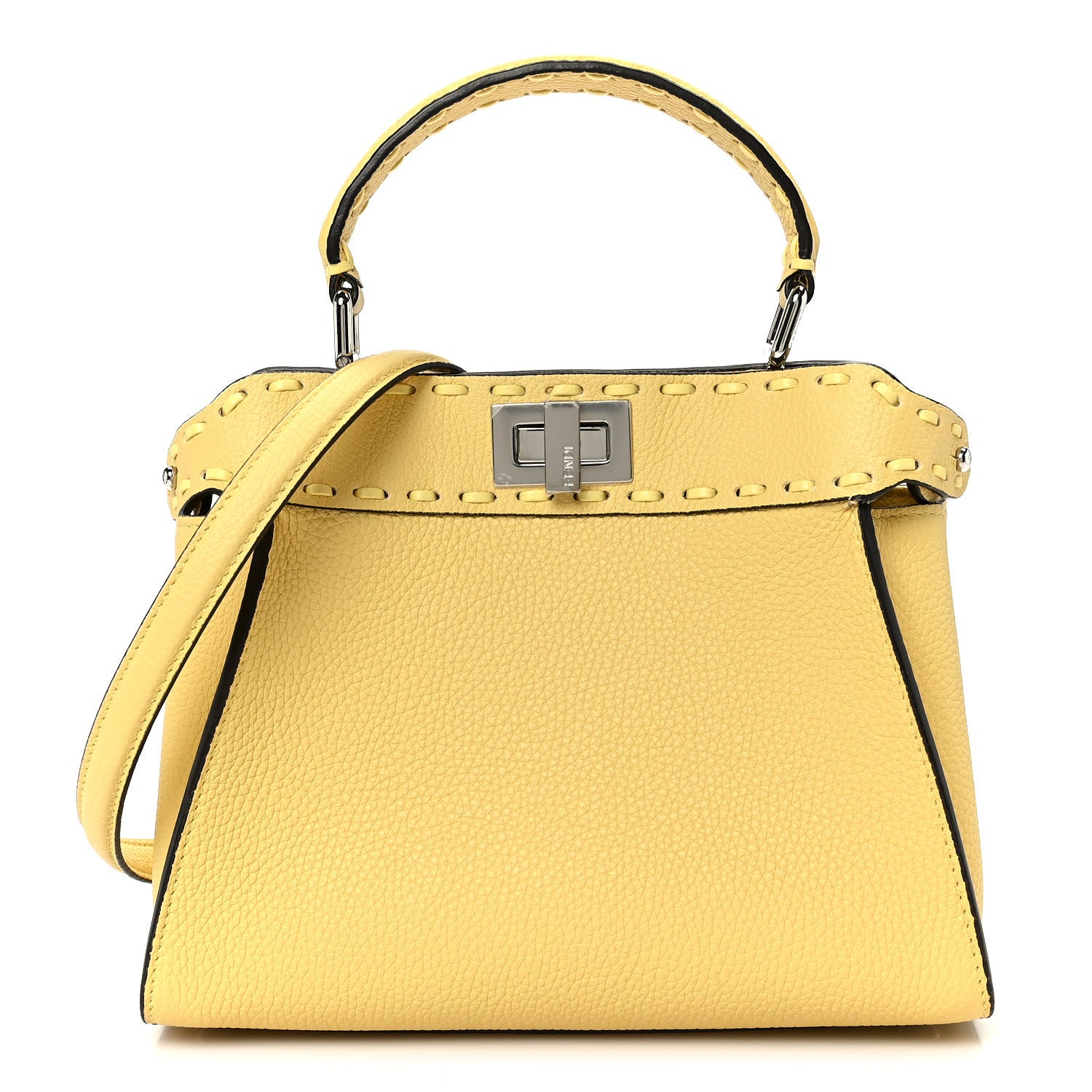 Fendi Cuoio Romano Sellerissima Mini Peekaboo Iconic Satchel