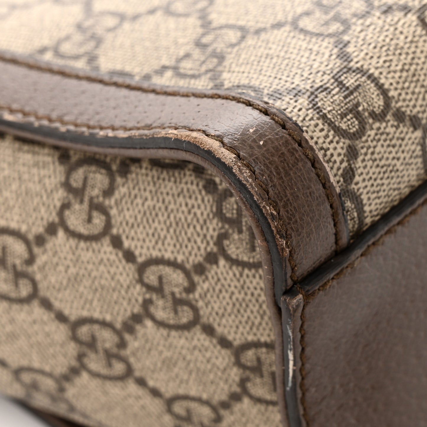 GG Supreme Monogram Small Ophidia Tote Bag Brown