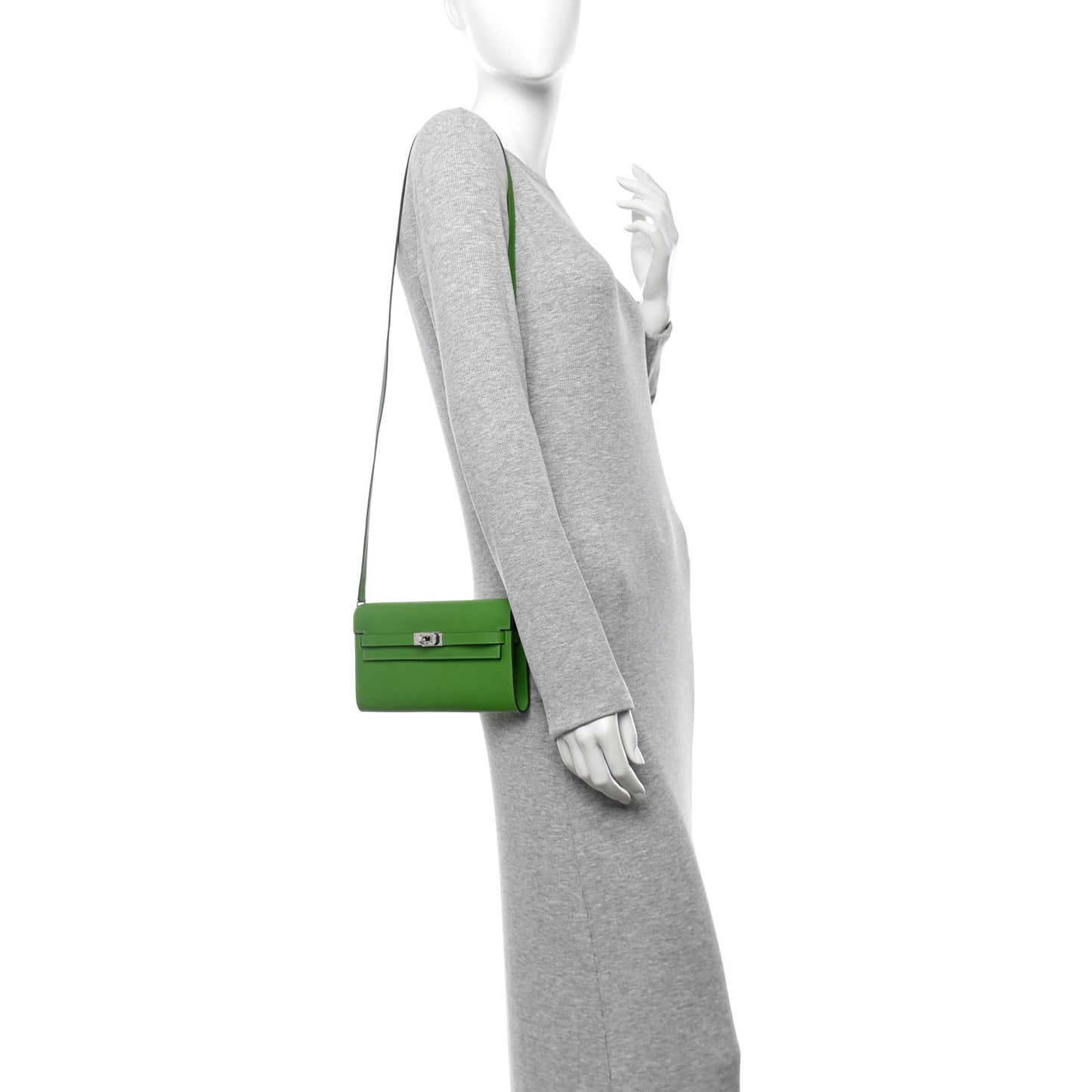 Epsom Kelly Wallet To Go Vert Yucca