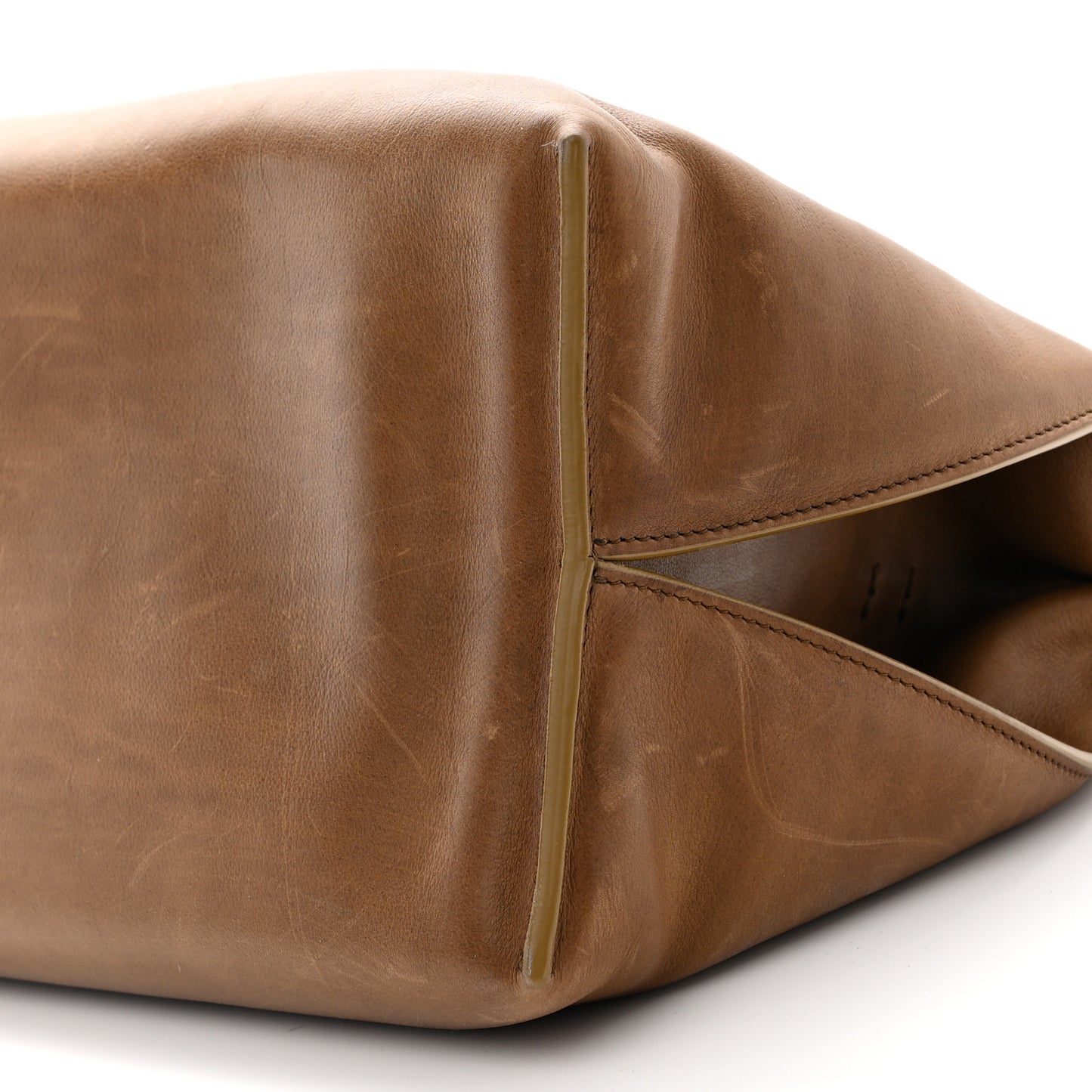 Saddle Calfskin Sienna Shoulder Bag Camel