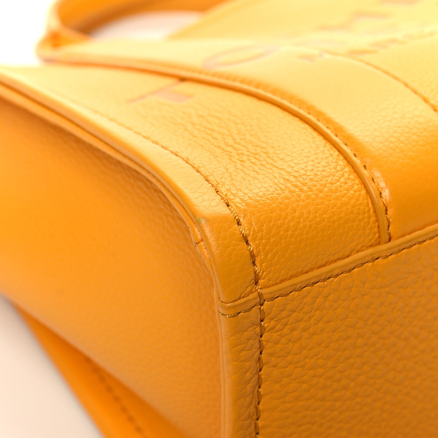 Grained Calfskin Small The Tote Bag Artisan Gold