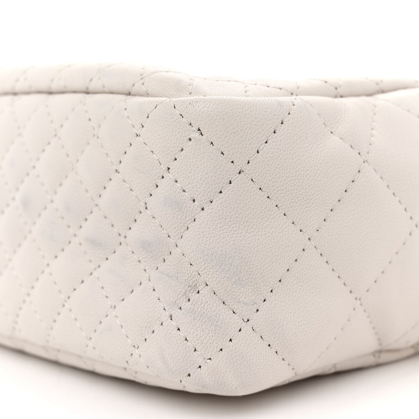 Nappa Quilted Medusa Tribute Camera Bag White