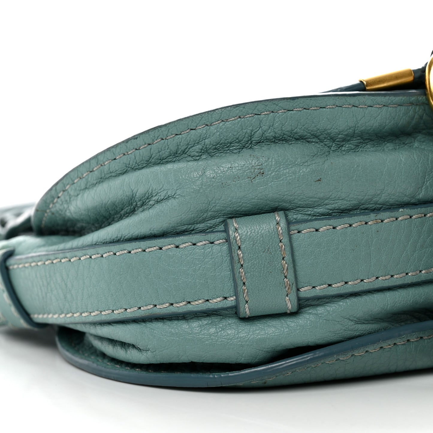 Calfskin Mini Marcie Round Crossbody Bag Fresh Mint